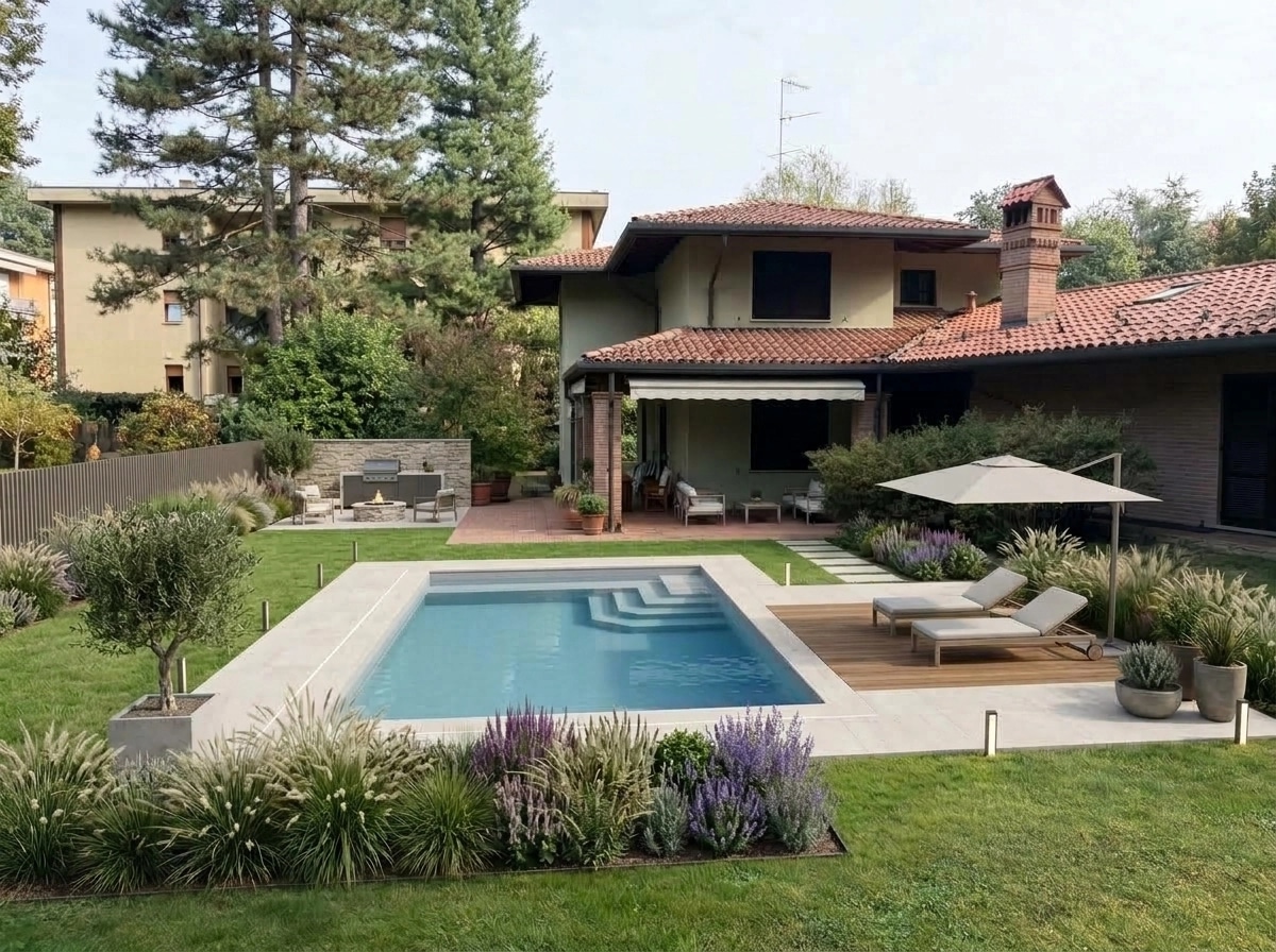Contemporary Yard Yard design — yard photo by GenRoom AI