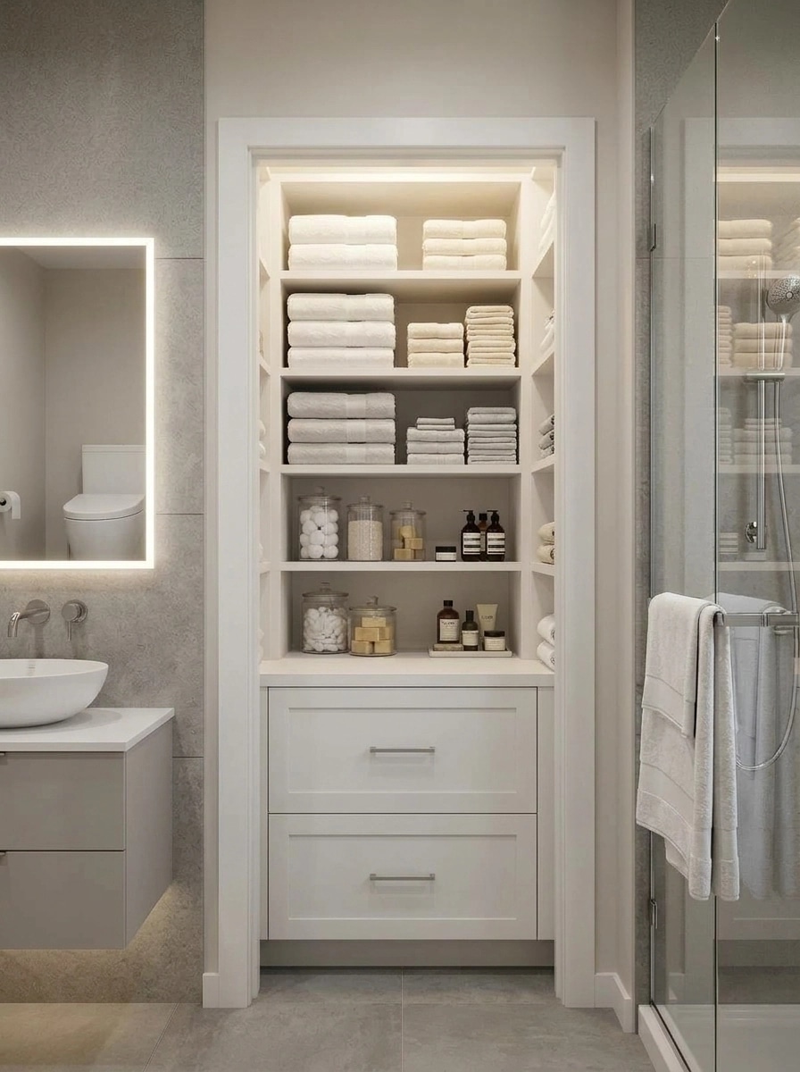 Interior design in Contemporary style — Bathroom by GenRoom AI