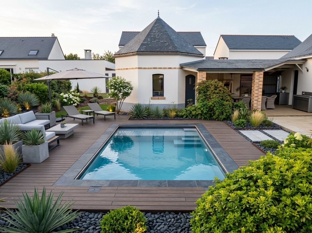 Landscape design in Contemporary Yard style — Yard by GenRoom AI