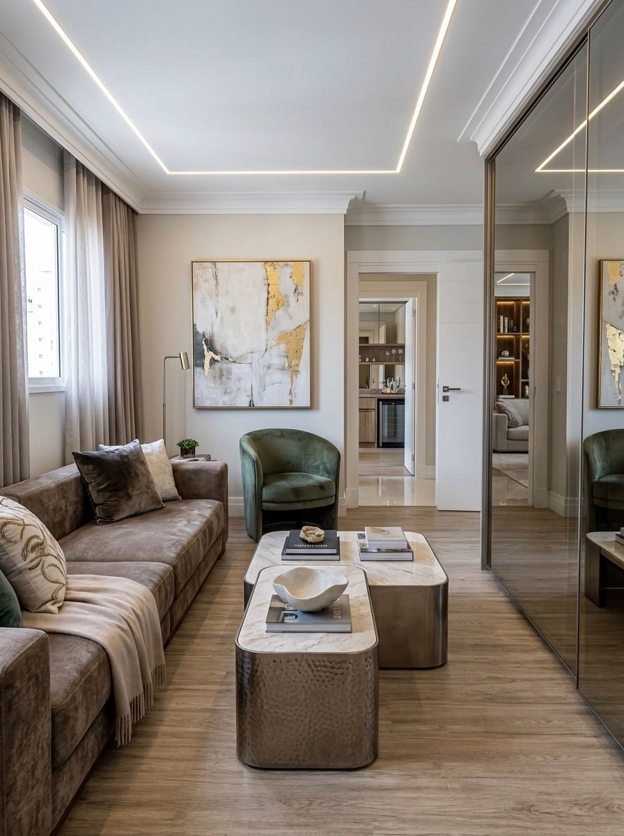 Interior design in Contemporary style — Living Room by GenRoom AI