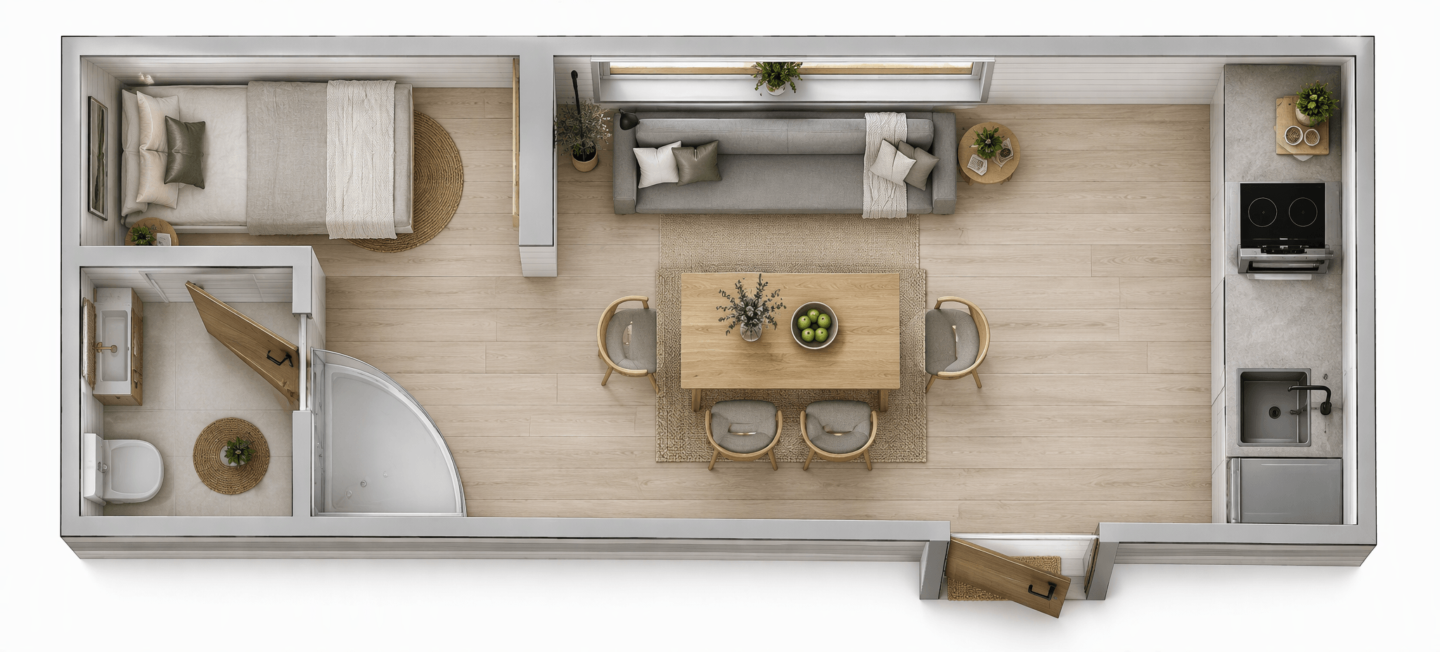Scandinavian Living Room design — interior photo by GenRoom AI