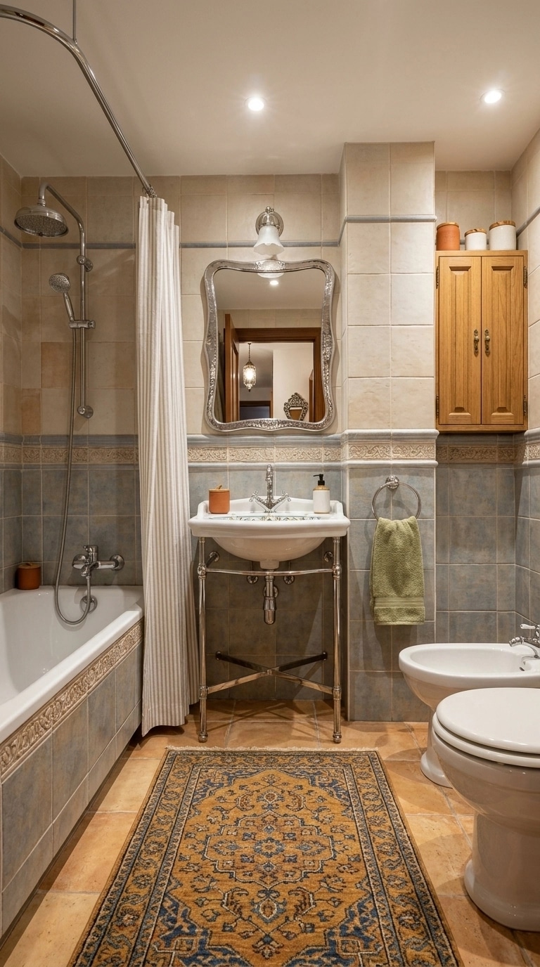 Mediterranean Bathroom design — interior photo by GenRoom AI
