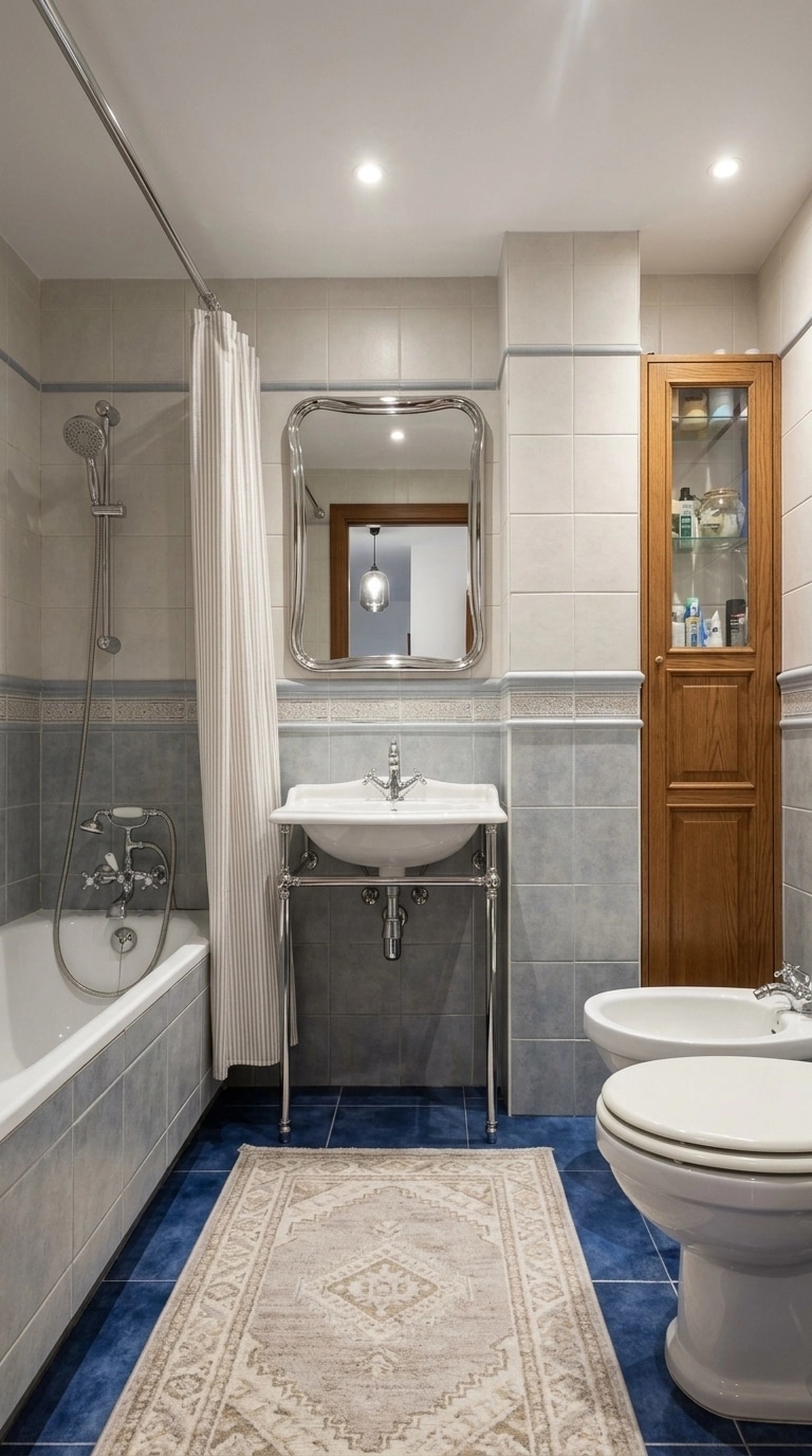 Transitional Bathroom design — interior photo by GenRoom AI