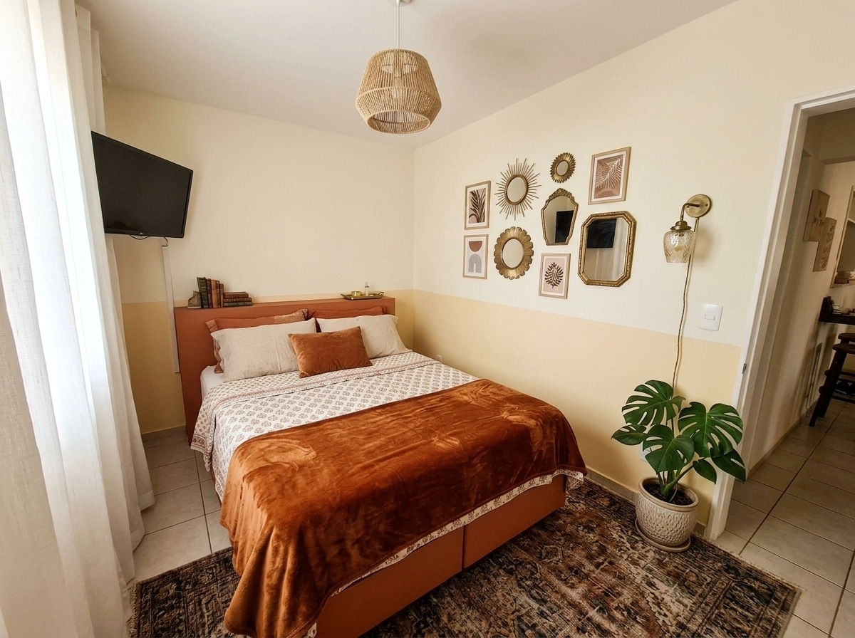 Bohemian Bedroom design — interior photo by GenRoom AI