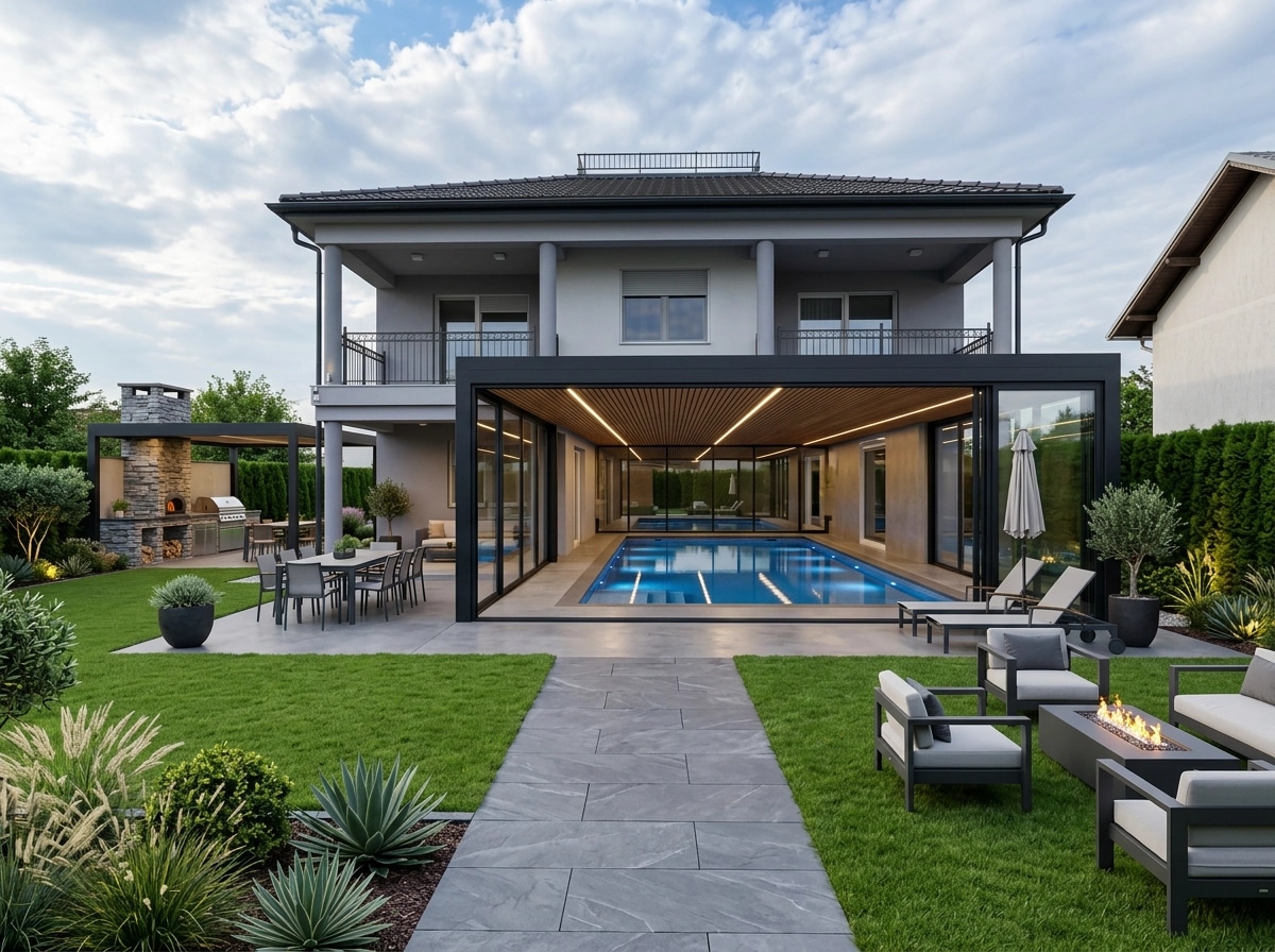 Landscape design in Contemporary Yard style — Yard by GenRoom AI