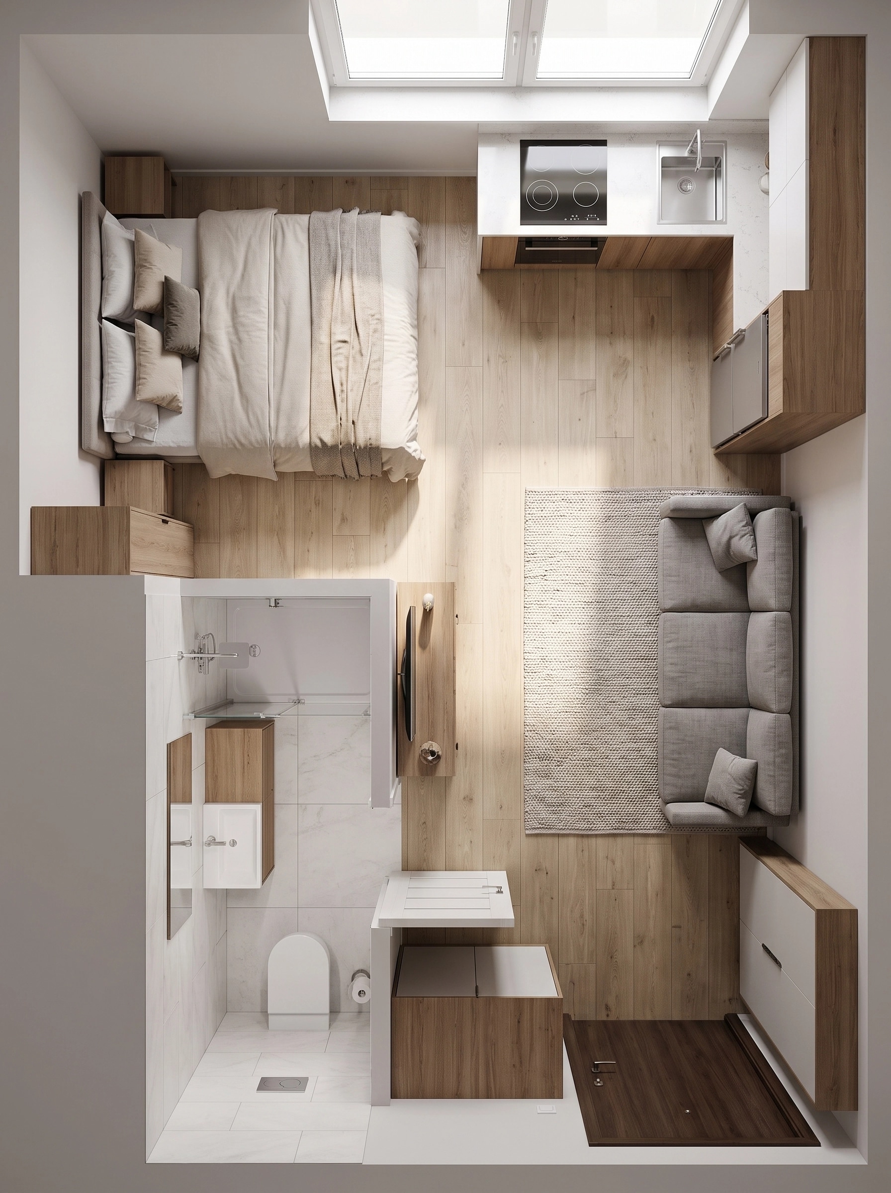 Interior design in Contemporary style — Living Room by GenRoom AI