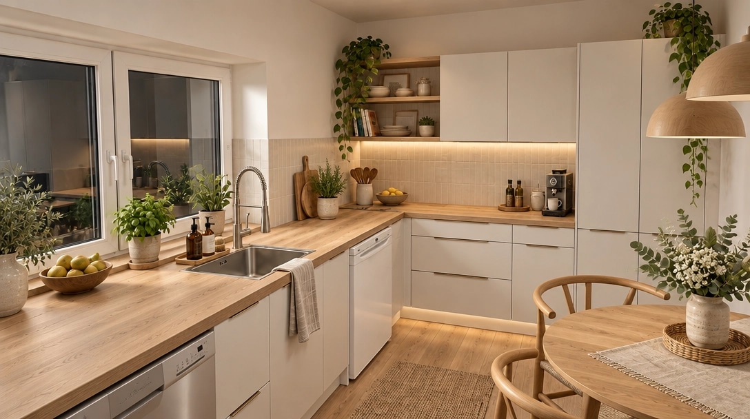 Interior design in Scandinavian style — Kitchen by GenRoom AI