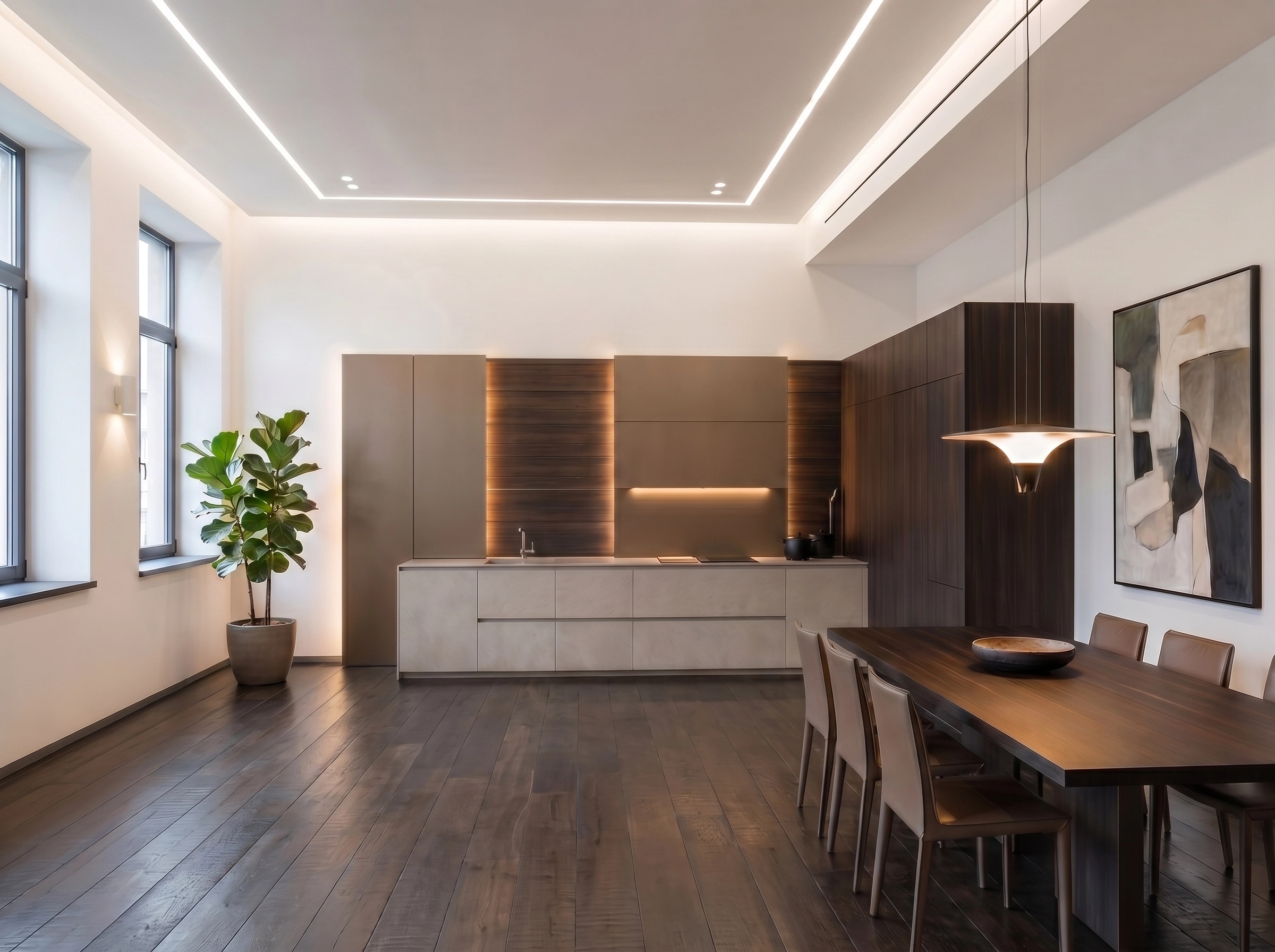 Interior design in Contemporary style — Kitchen by GenRoom AI