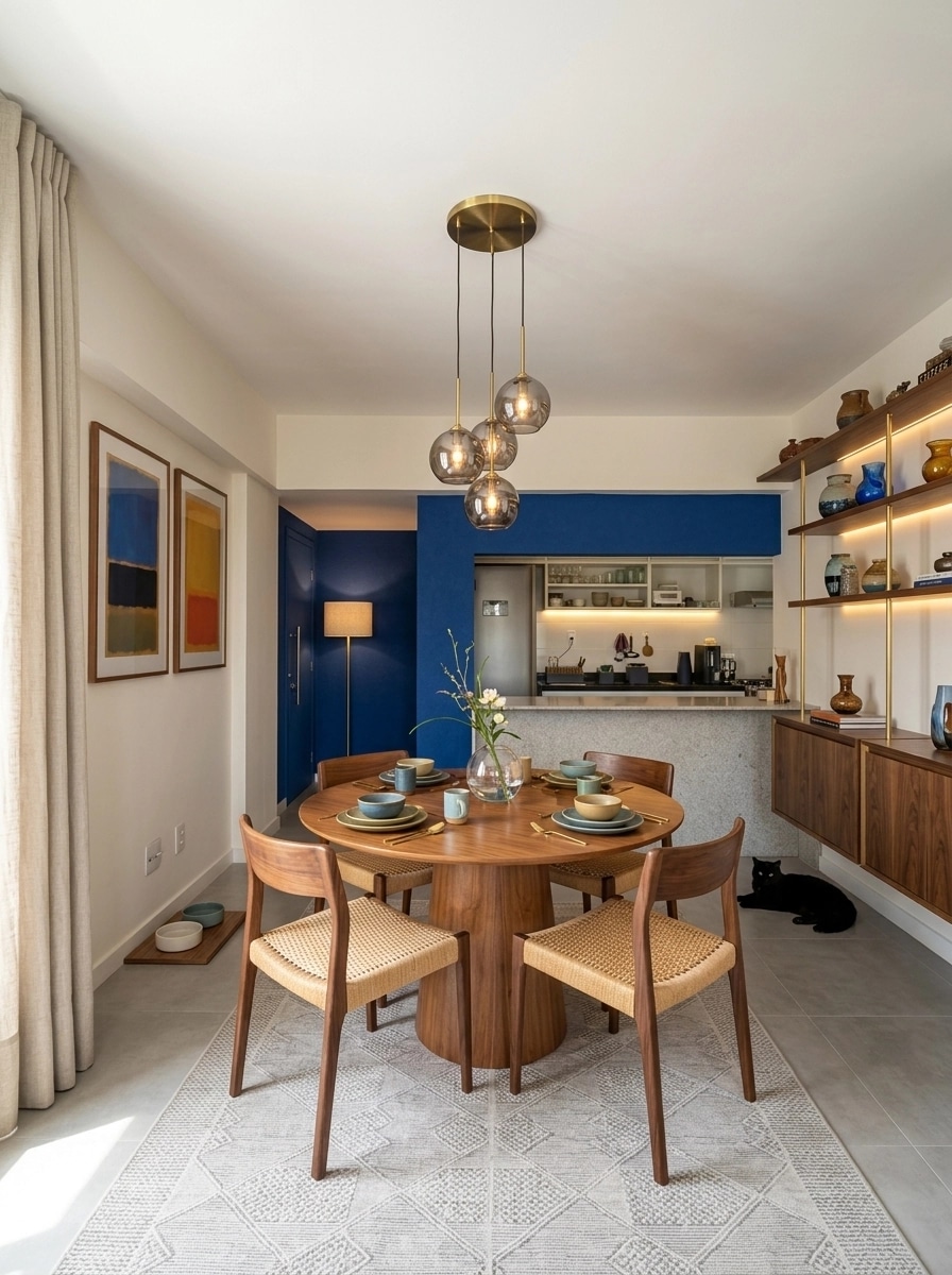 Design d'intérieur en style Mid-Century Modern — dining_room par GenRoom AI
