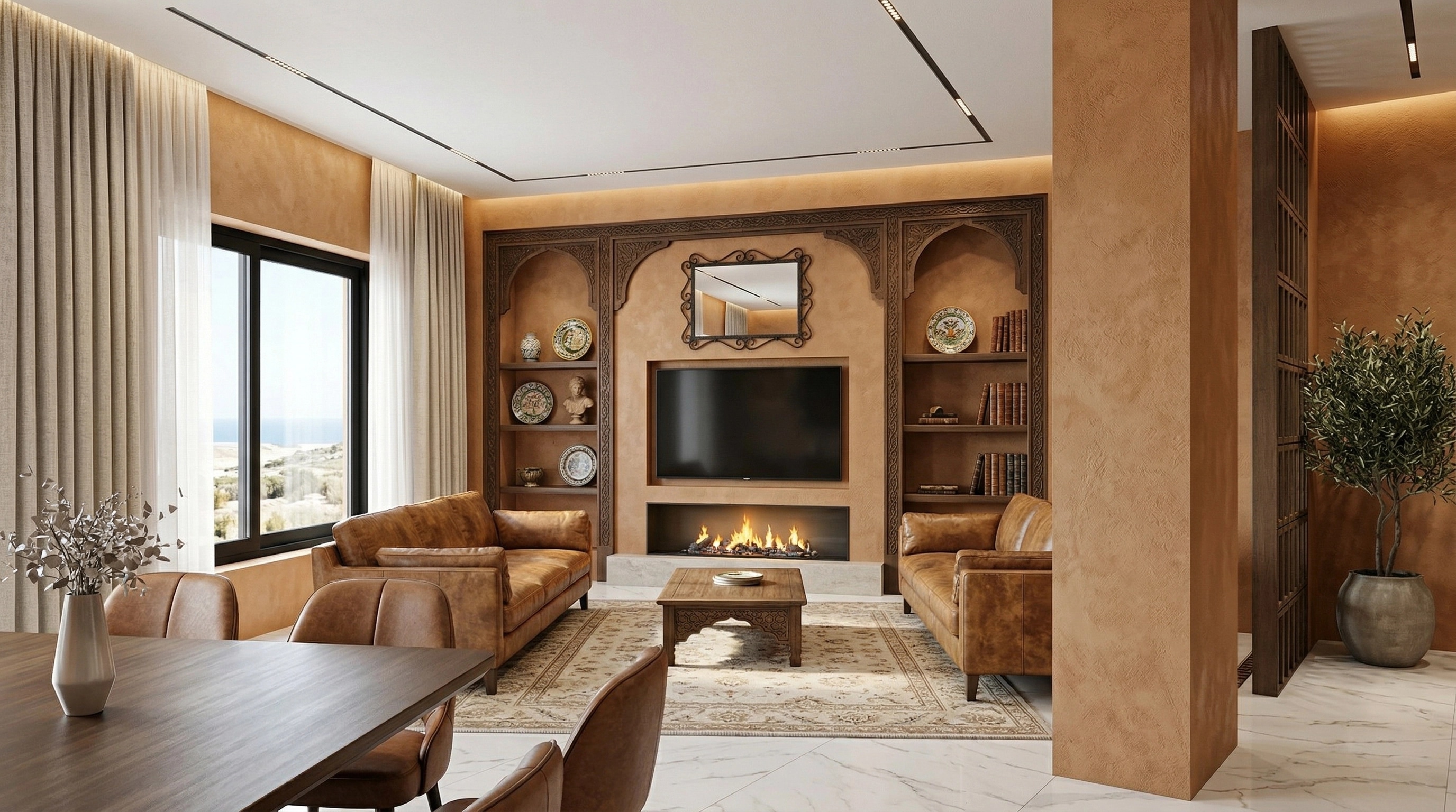Interior design in Mediterranean style — Living Room by GenRoom AI