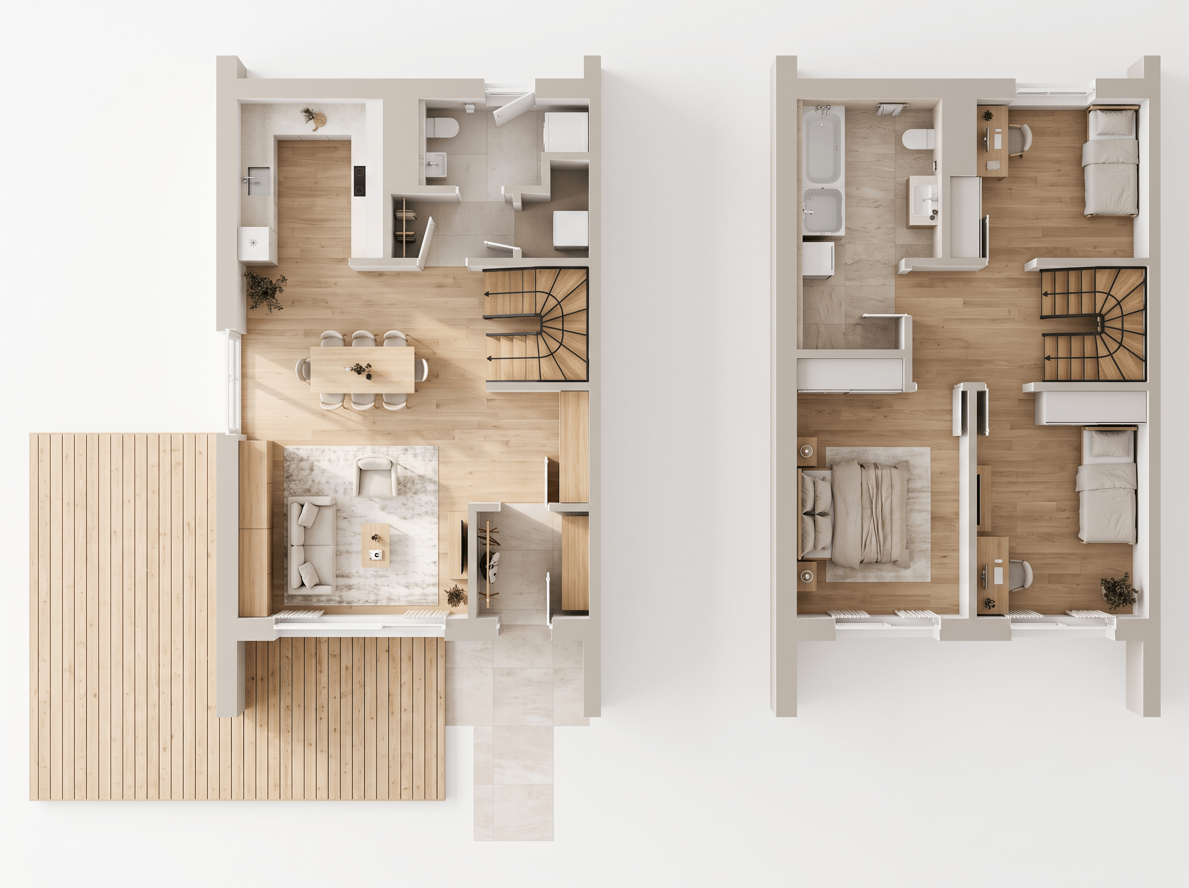 Interior design in Scandinavian style — Living Room by GenRoom AI
