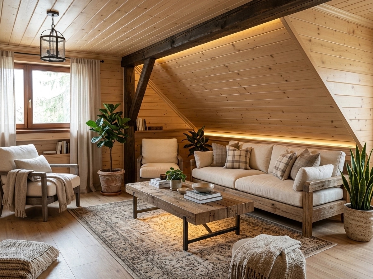 Modern Farmhouse Living Room design — interior photo by GenRoom AI