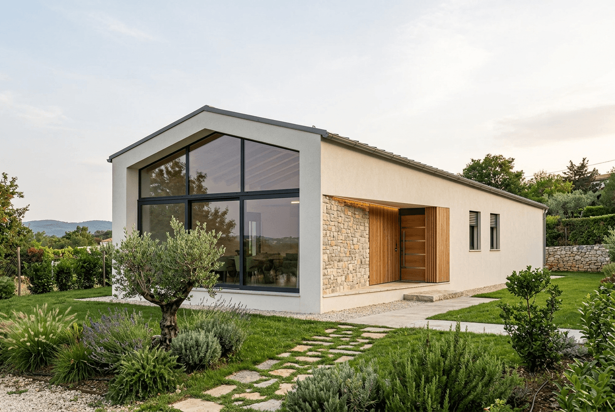 Design de façade en style Contemporary Facade — Façade par GenRoom AI