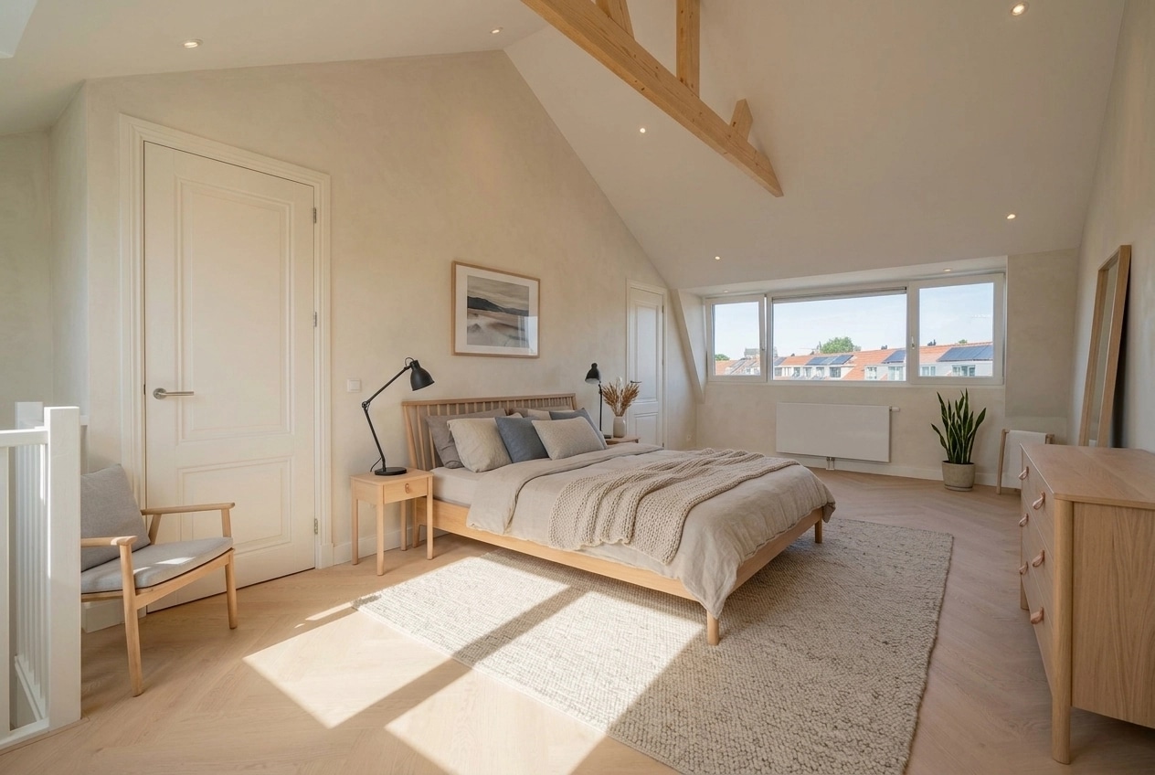 Interior design in Scandinavian style — Bedroom by GenRoom AI