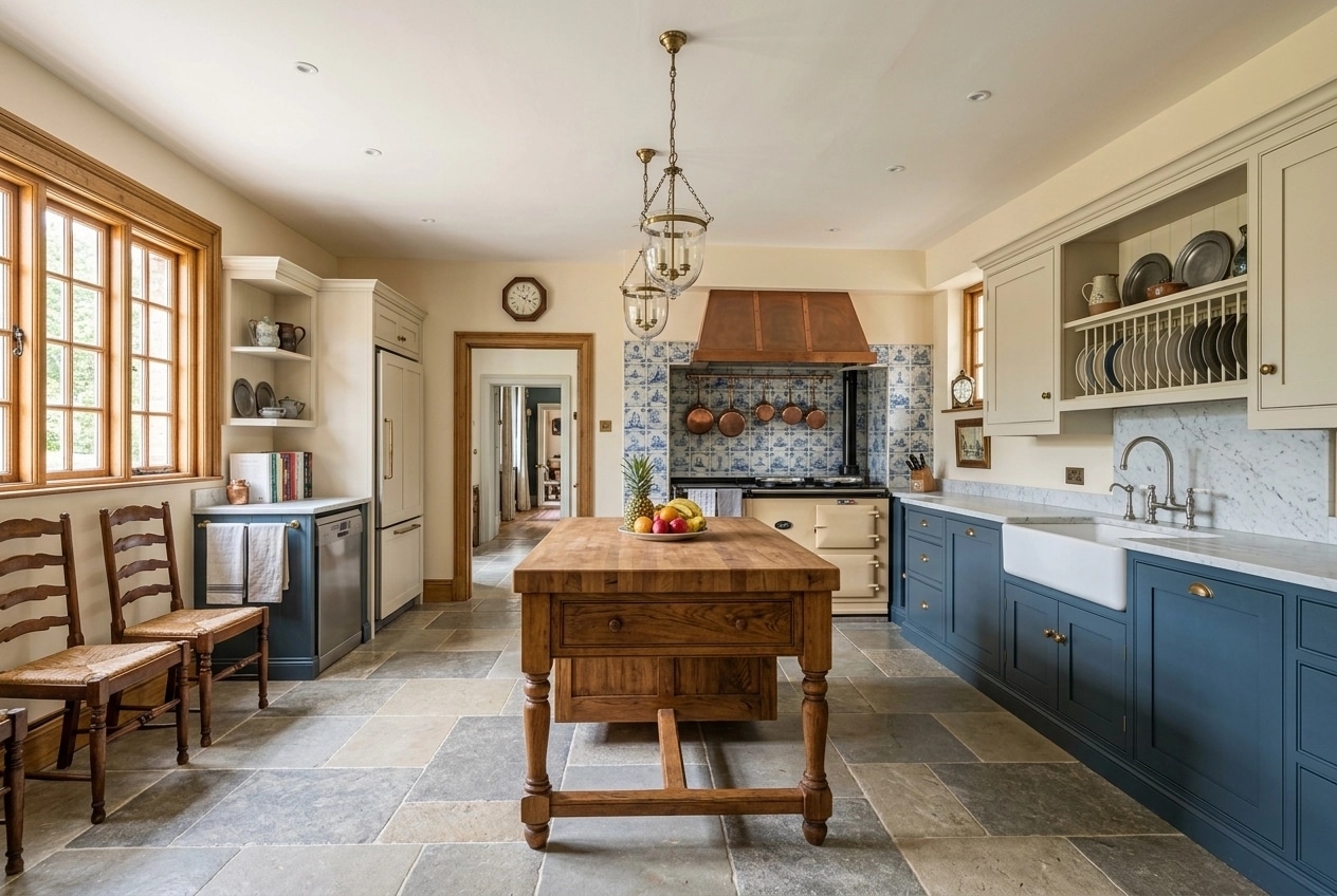 British Kitchen design — interior photo by GenRoom AI