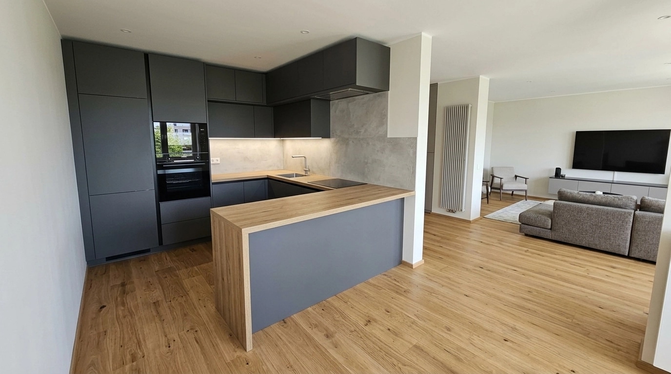 Kitchen interior in no_style style — photo by GenRoom AI