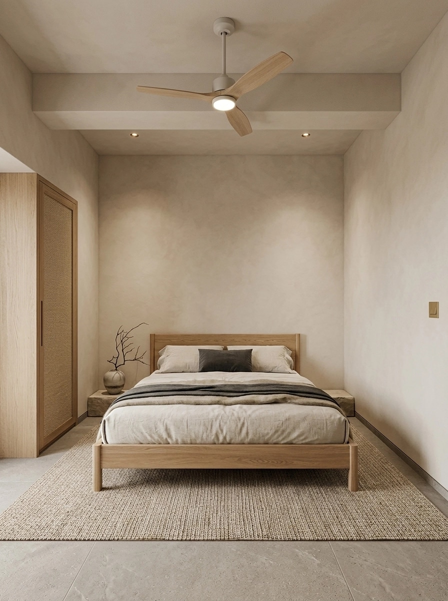 Japandi Bedroom design — interior photo by GenRoom AI
