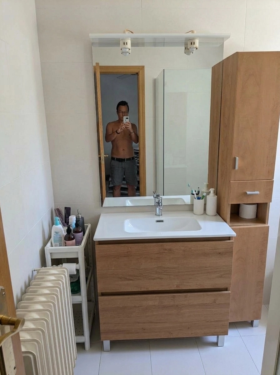 Bathroom interior in no_style style — photo by GenRoom AI