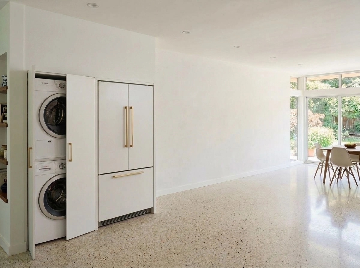 Interior design in Mid-Century Modern style — Kitchen by GenRoom AI