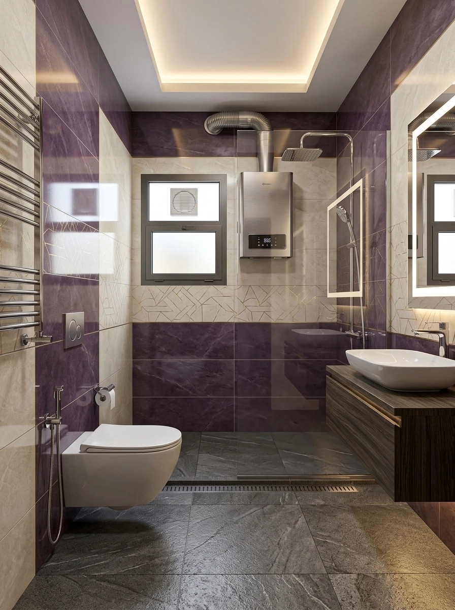 Bathroom interior in Contemporary style — photo by GenRoom AI