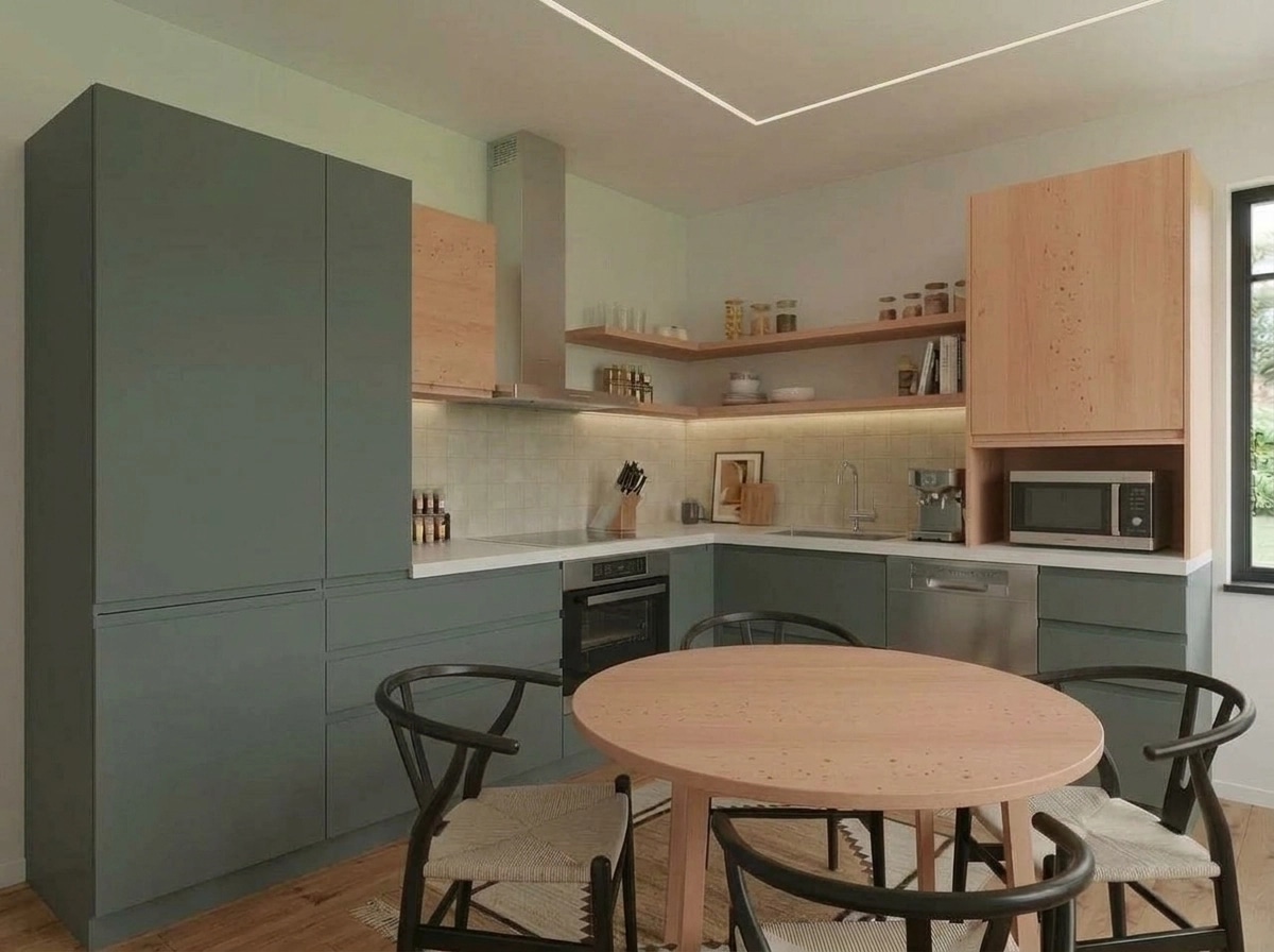 Interior design in Bauhaus style — Kitchen by GenRoom AI