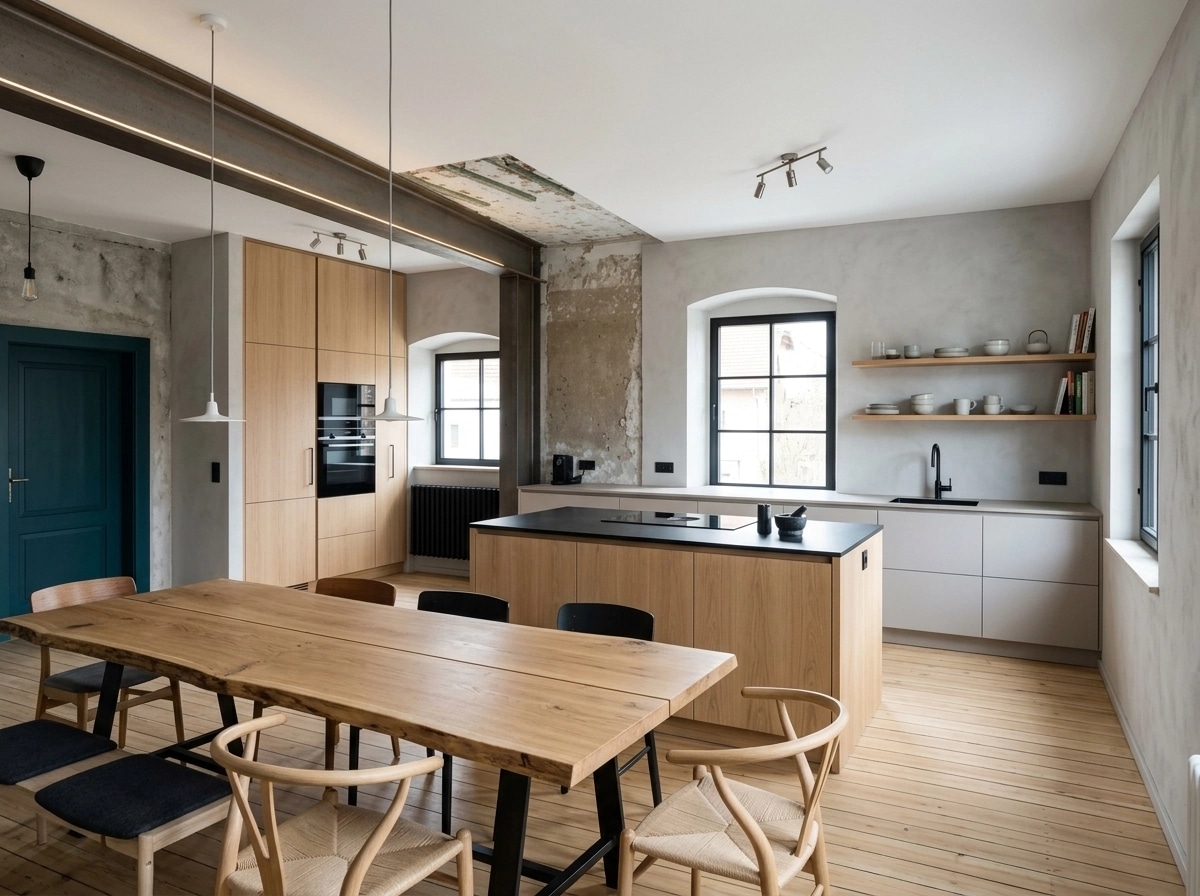 Interior design in Scandinavian style — Kitchen by GenRoom AI