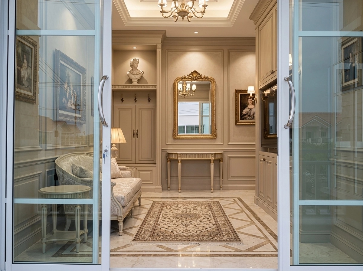 Neoclassic Hallway design — interior photo by GenRoom AI
