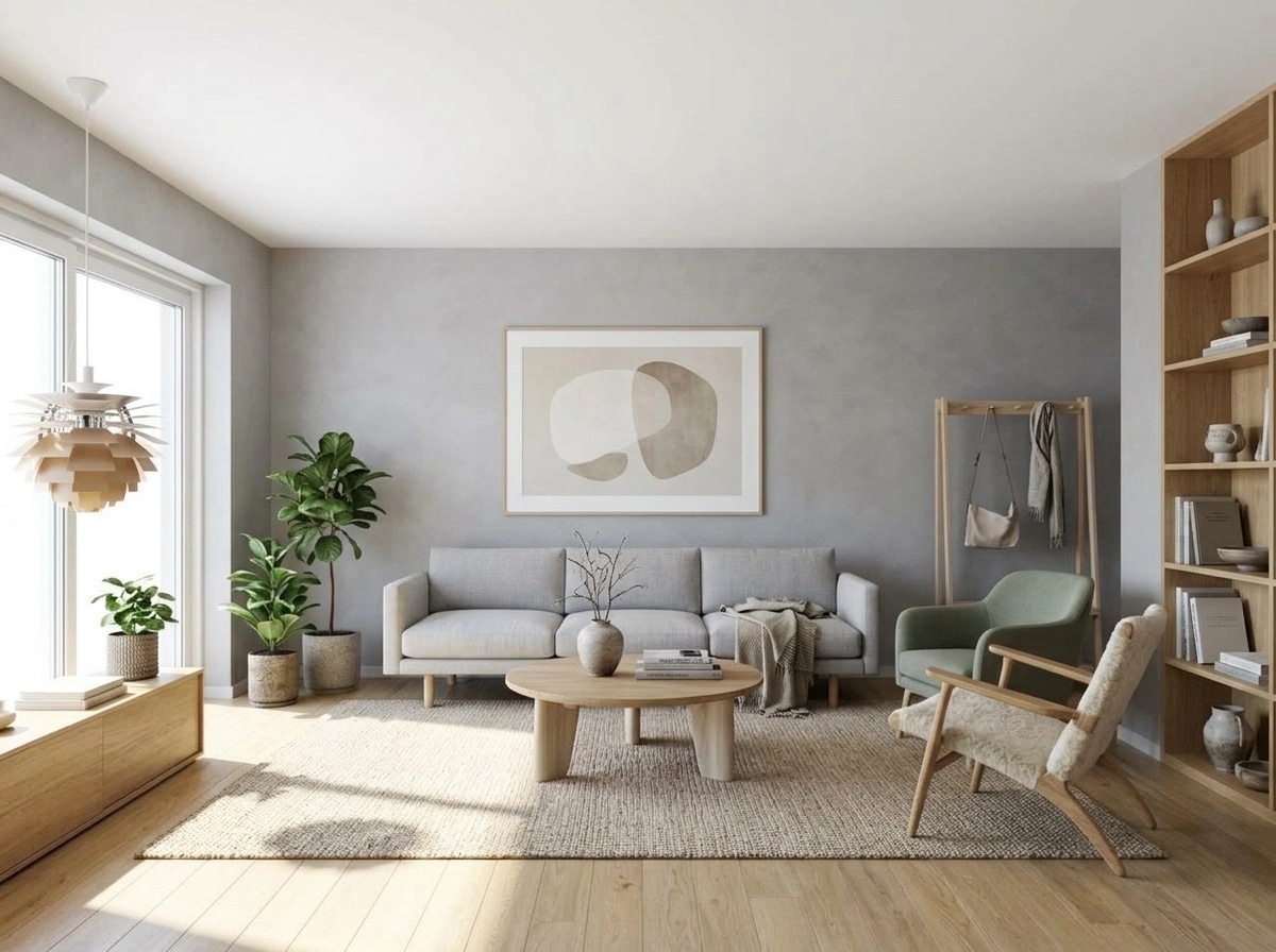 Scandinavian Living Room design — interior photo by GenRoom AI