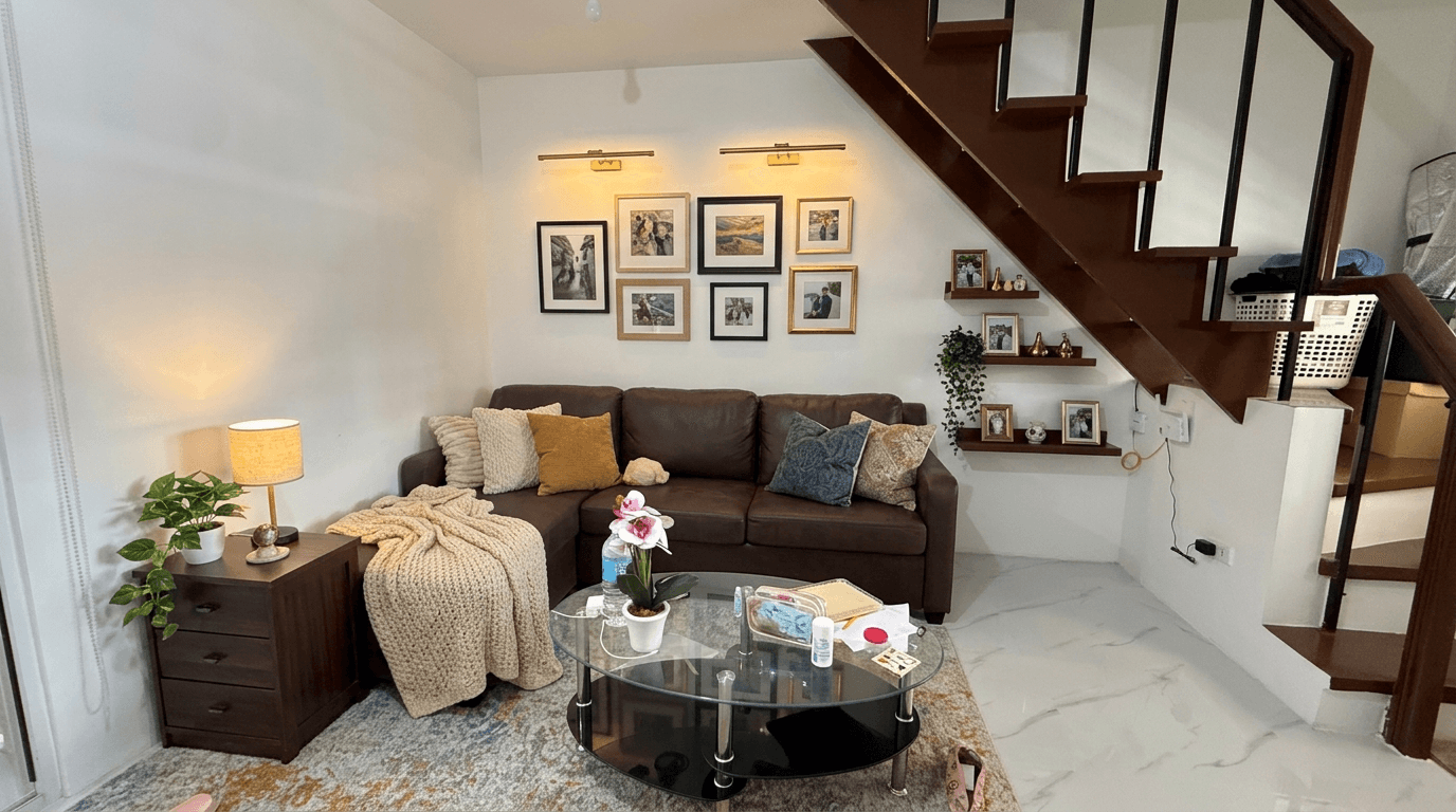 ออกแบบภายในในสไตล์ Contemporary — ห้องนั่งเล่น โดย GenRoom AI