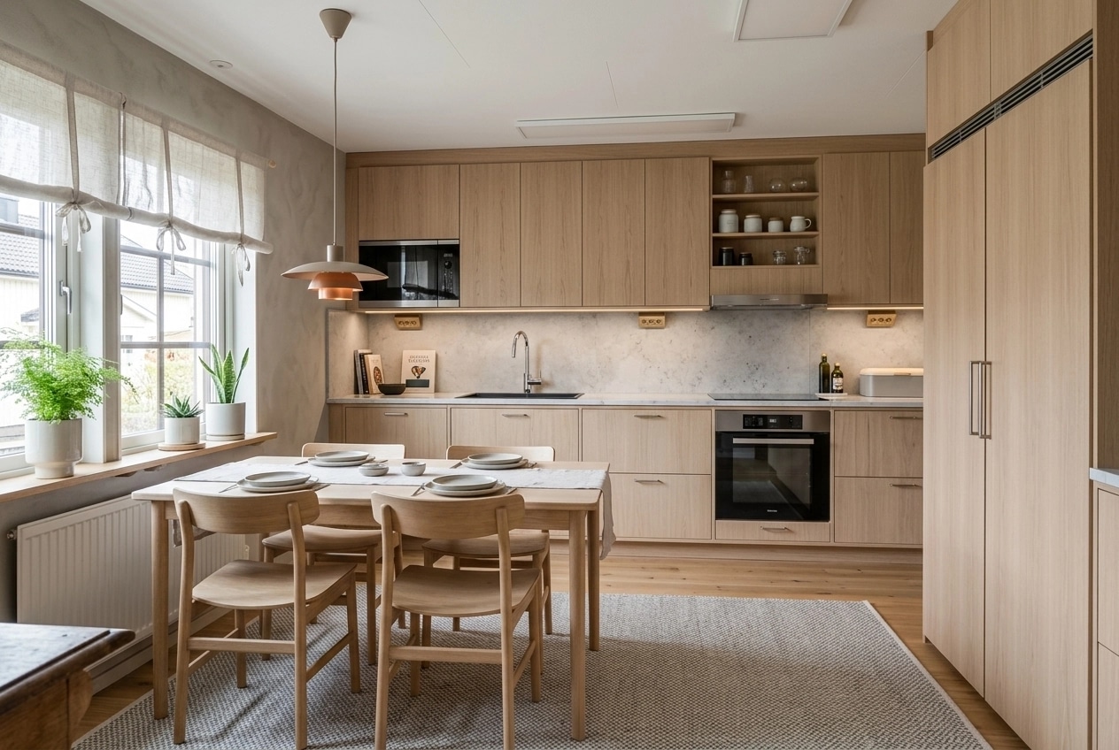 Scandinavian Cucina design — interior photo by GenRoom AI