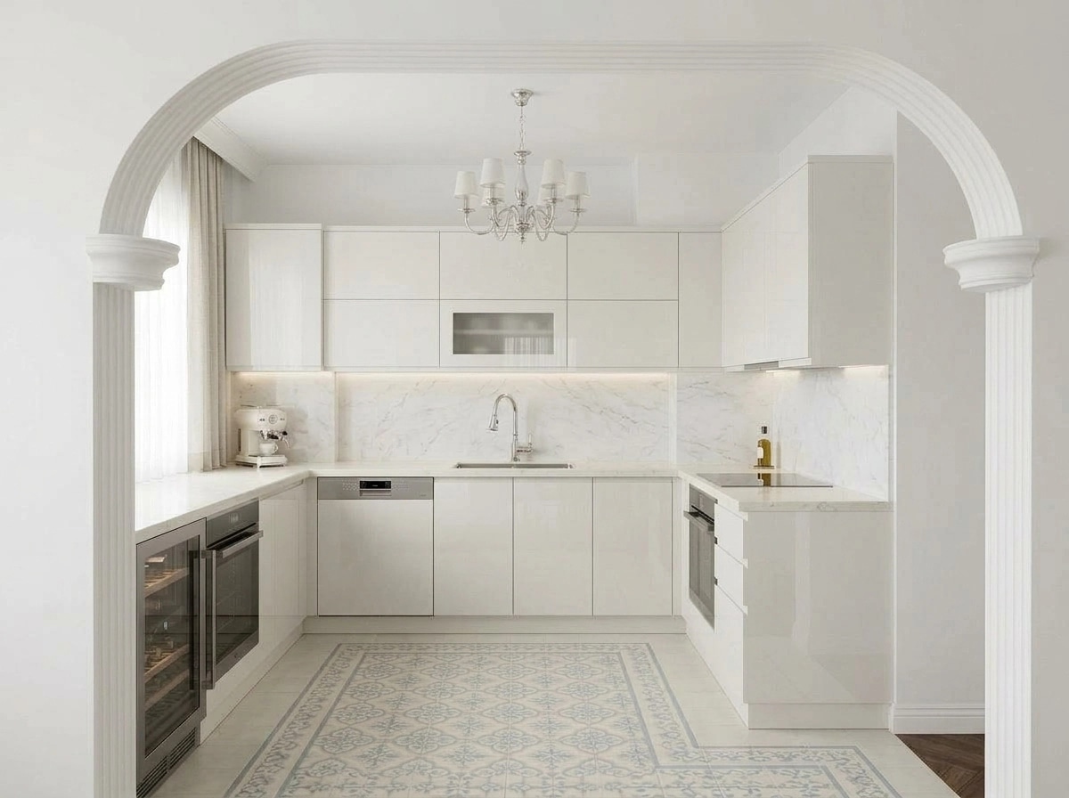Neoclassic Mutfak design — interior photo by GenRoom AI