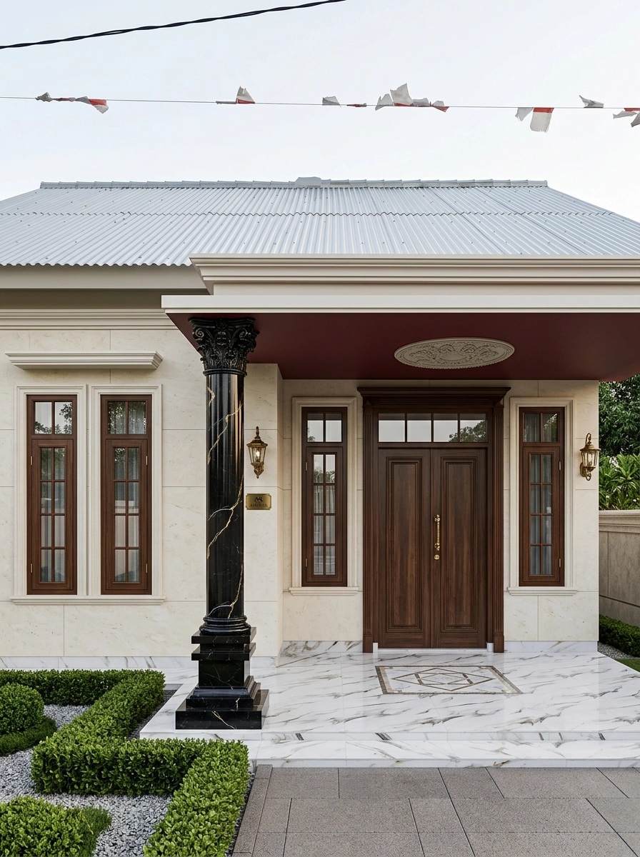 Neoclassic Facade Facade design — facade photo by GenRoom AI