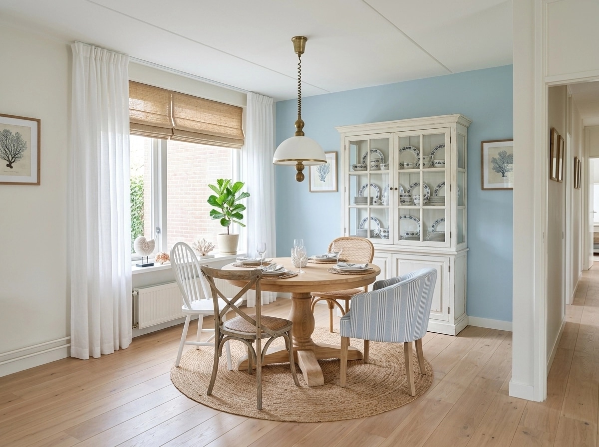 Interior design in Coastal / Hamptons style — dining_room by GenRoom AI