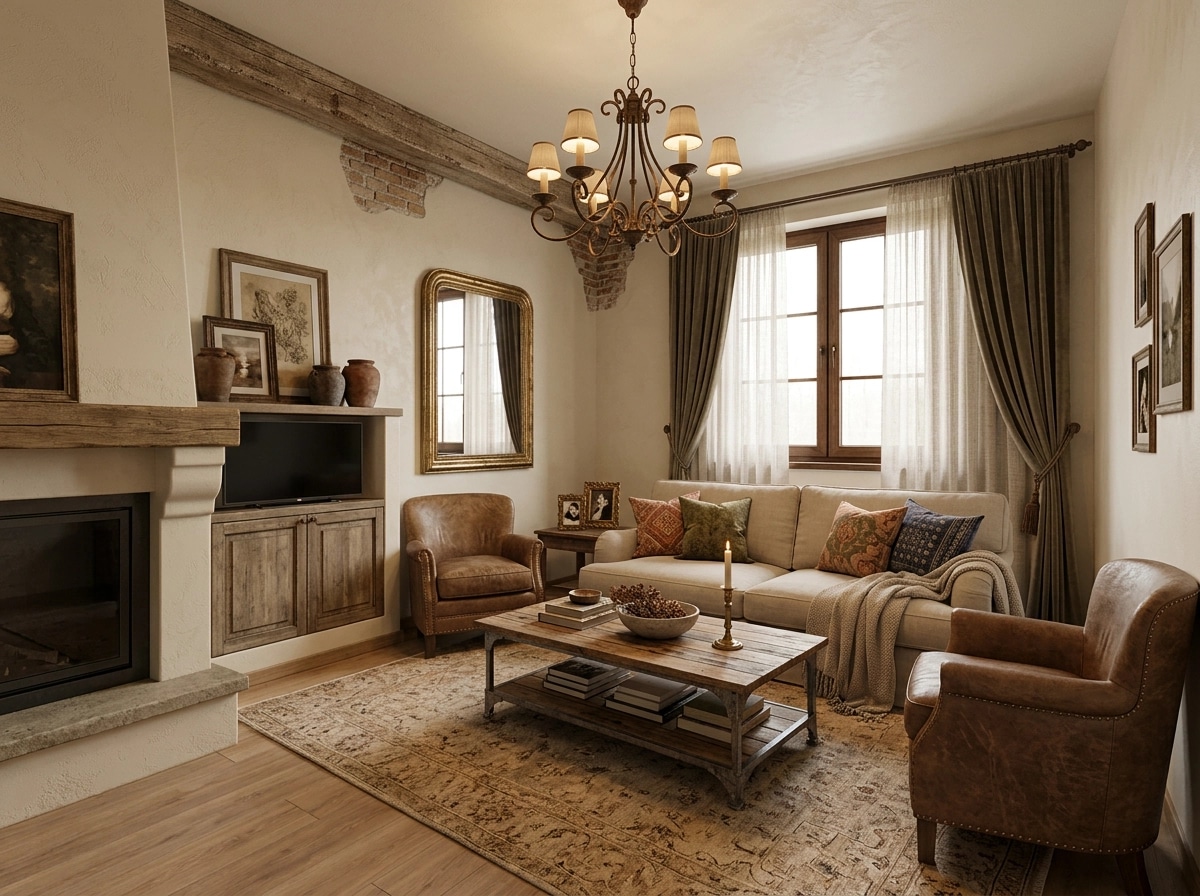 Modern Farmhouse Living Room design — interior photo by GenRoom AI