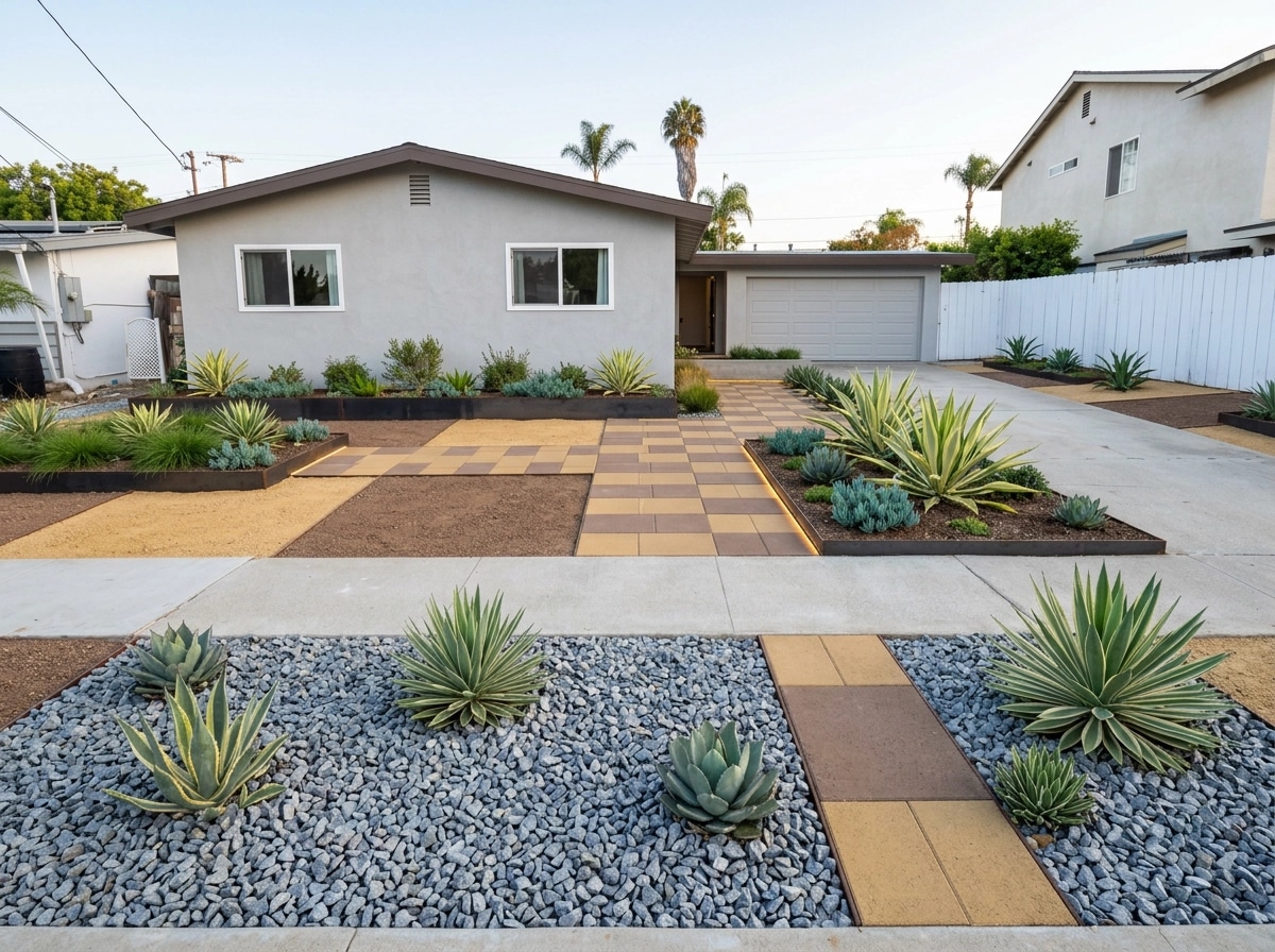 Landscape design in Contemporary Yard style — Yard by GenRoom AI