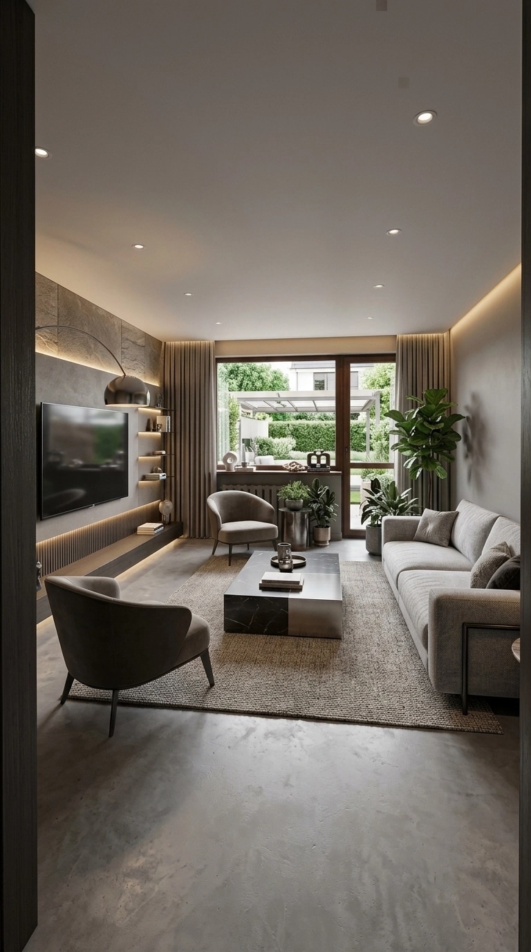 Interior design in Contemporary style — Living Room by GenRoom AI