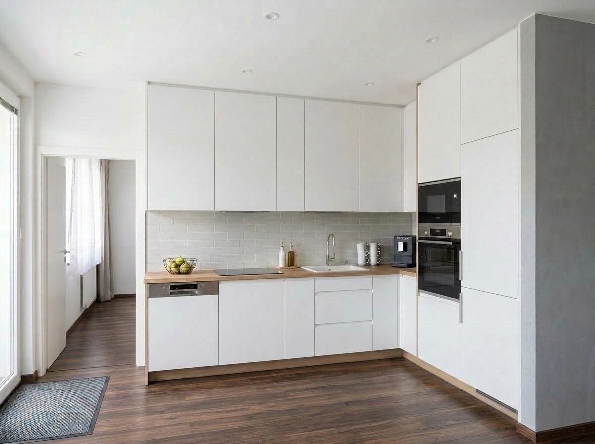Kitchen interior in Scandinavian style — photo by GenRoom AI