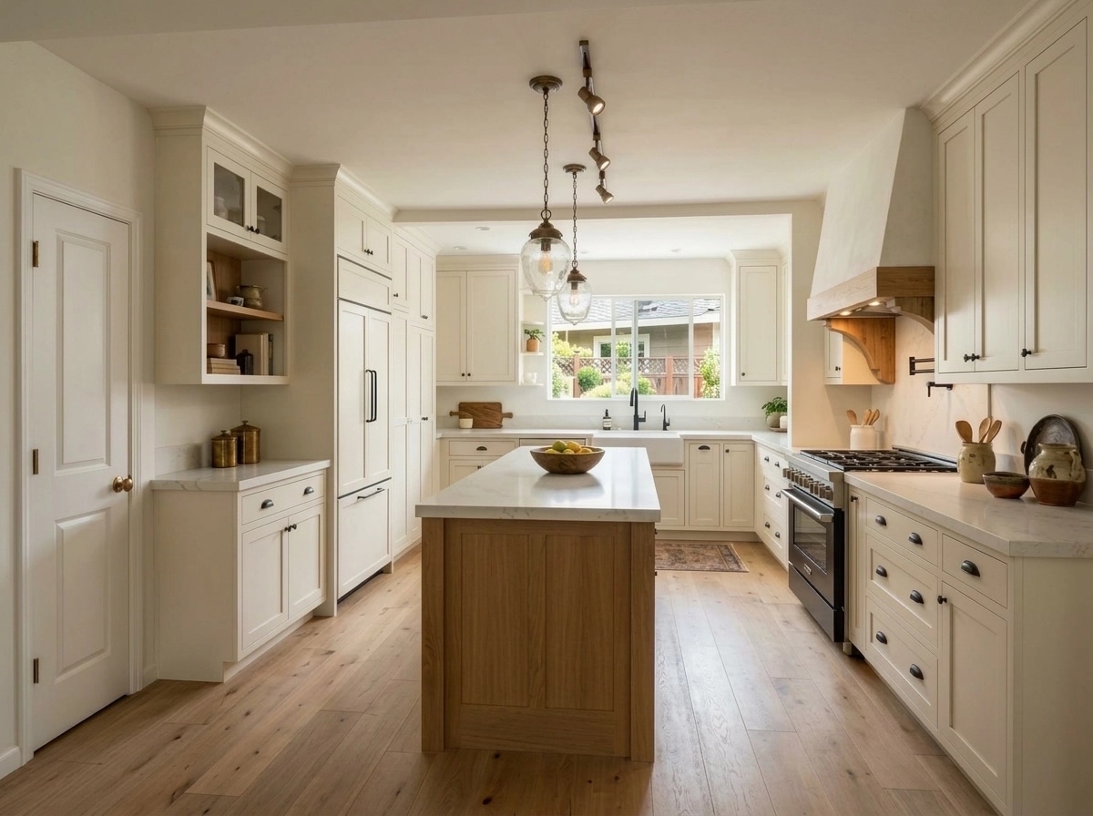 Thiết kế nội thất theo phong cách Modern Farmhouse — Nhà bếp bởi GenRoom AI