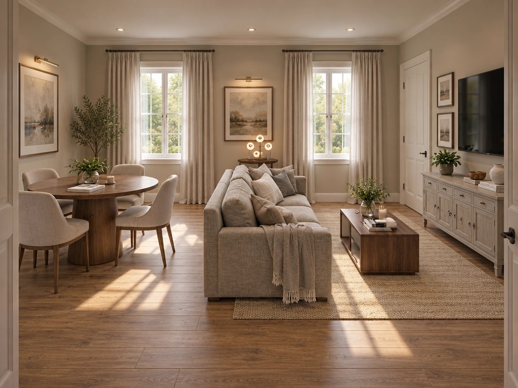Interior design in Transitional style — Living Room by GenRoom AI
