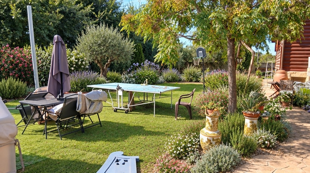 Landscape design in Eco Natural Garden style — Yard by GenRoom AI