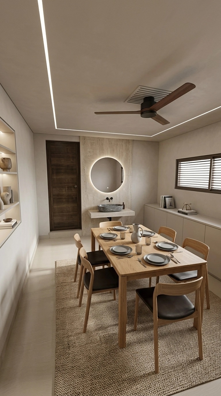 Interior design in Minimalism style — dining_room by GenRoom AI