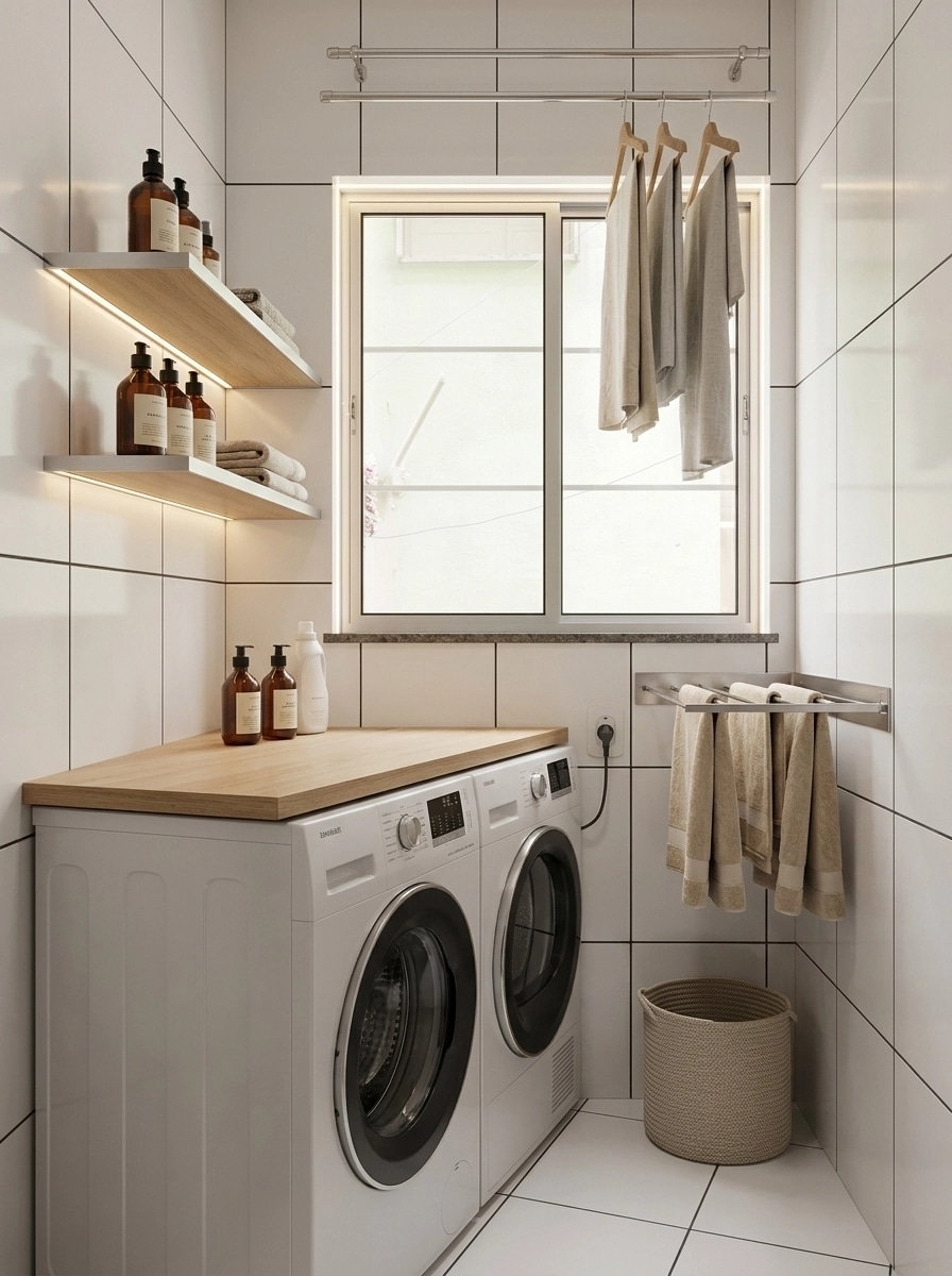 Interior design in Minimalism style — laundry by GenRoom AI