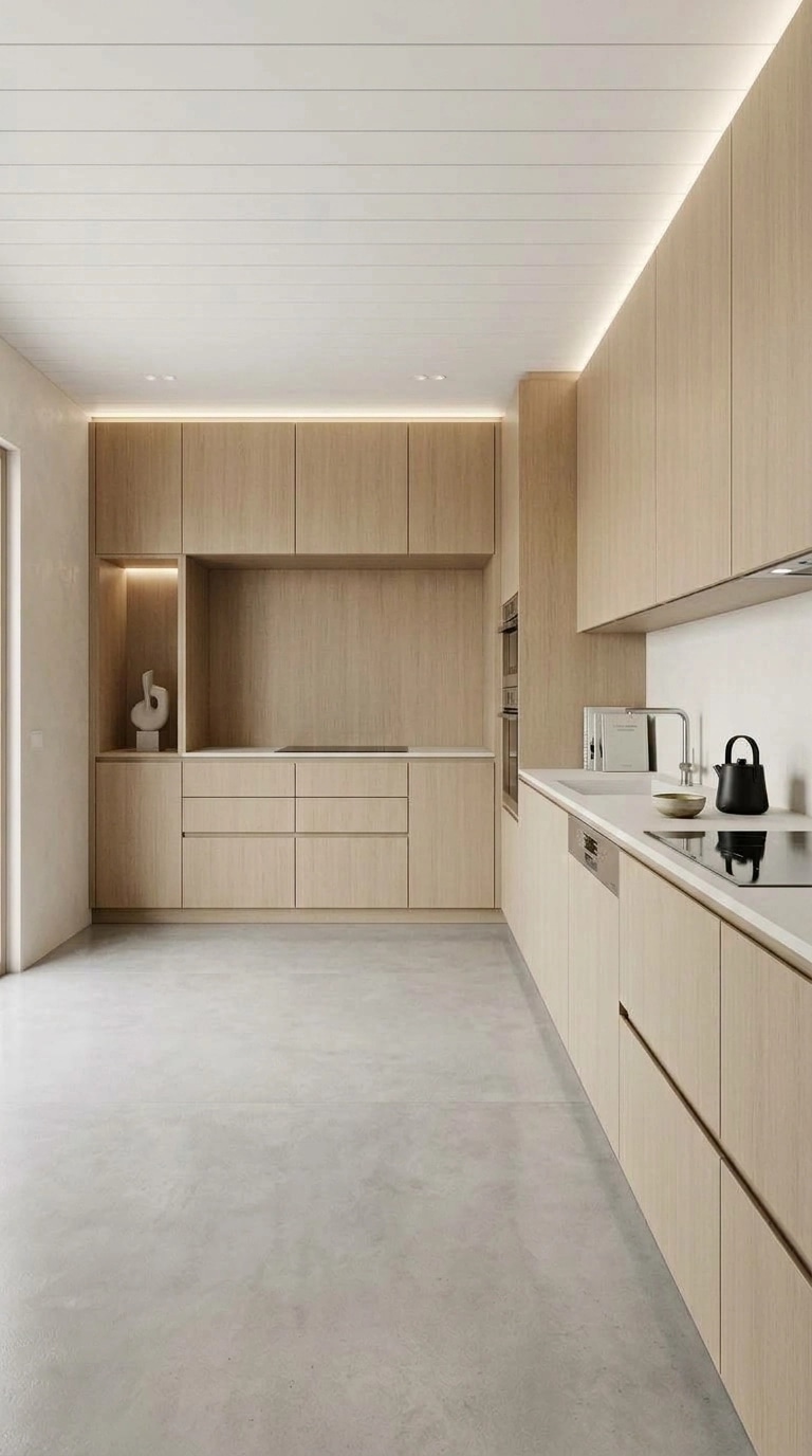 Minimalism Kitchen design — interior photo by GenRoom AI