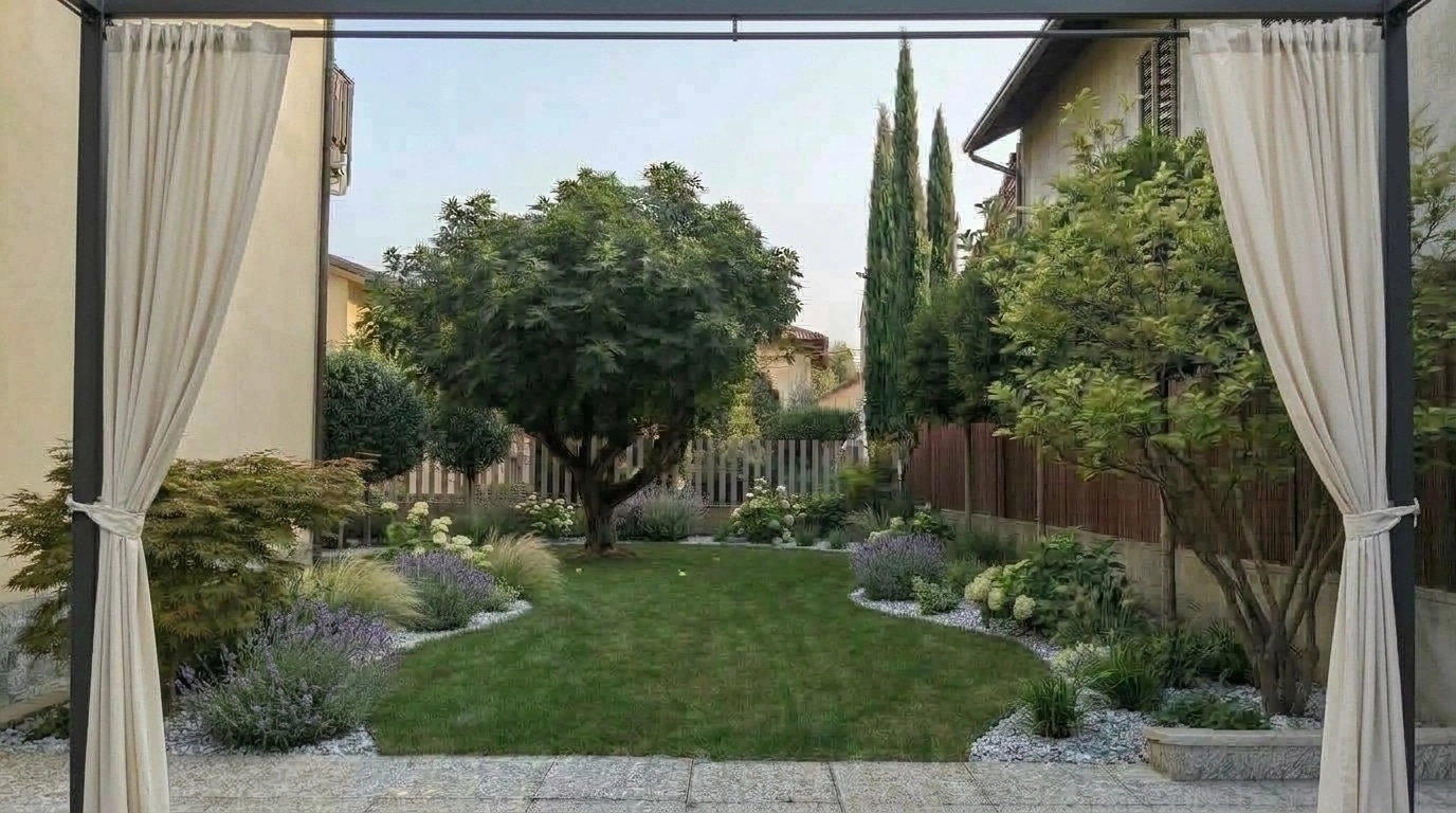 Yard design in no_style style — photo by GenRoom AI