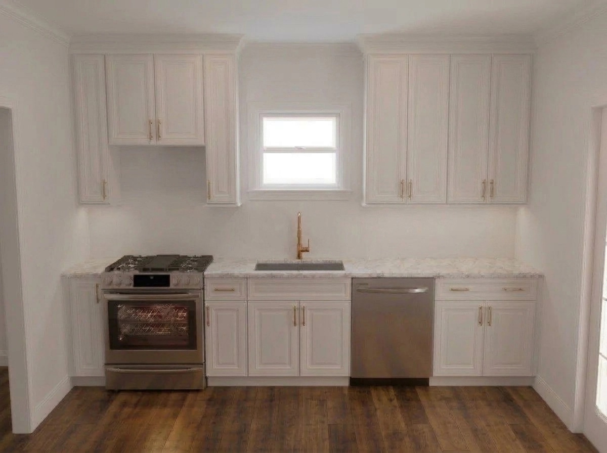 Kitchen interior in Transitional style — photo by GenRoom AI