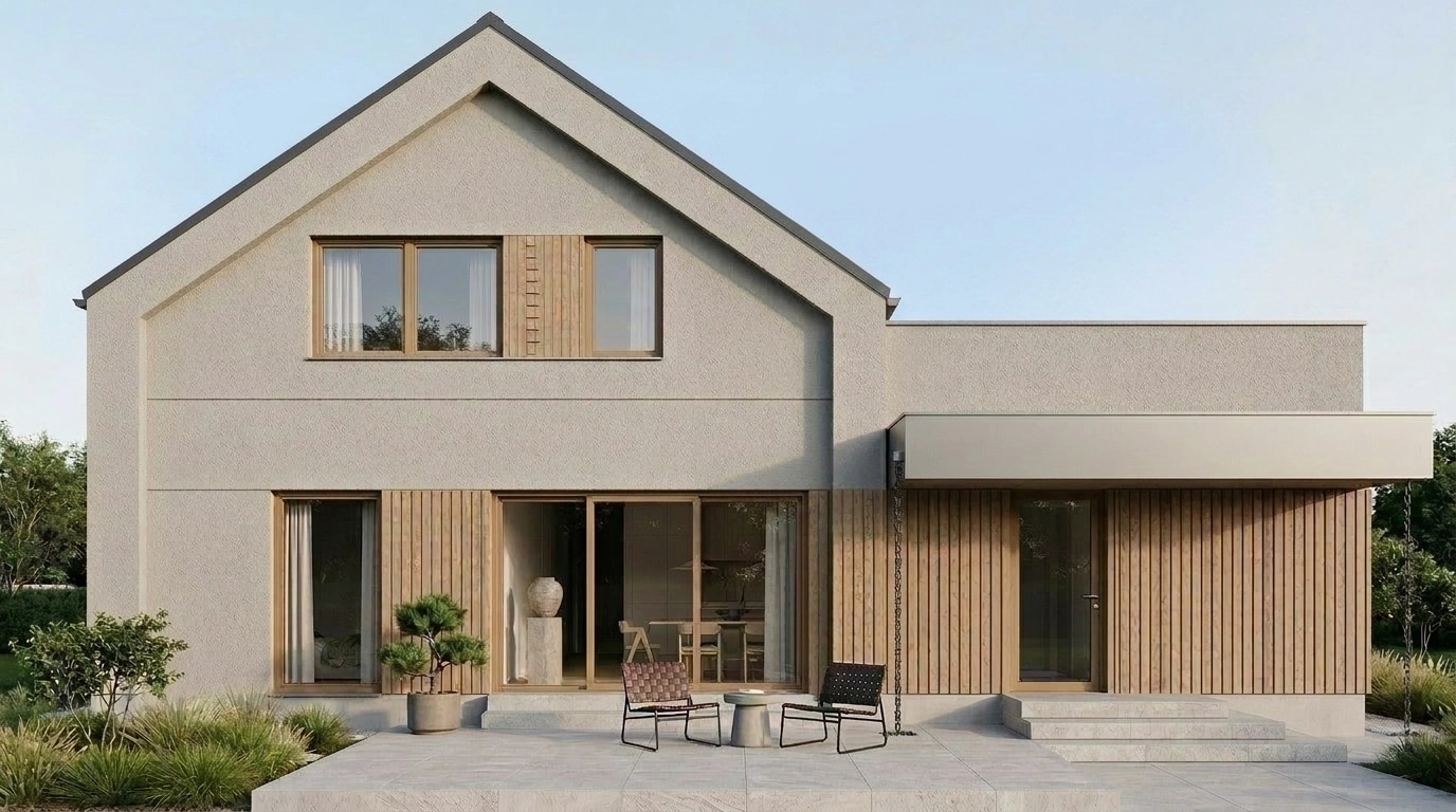 Scandinavian Facade Facade design — facade photo by GenRoom AI