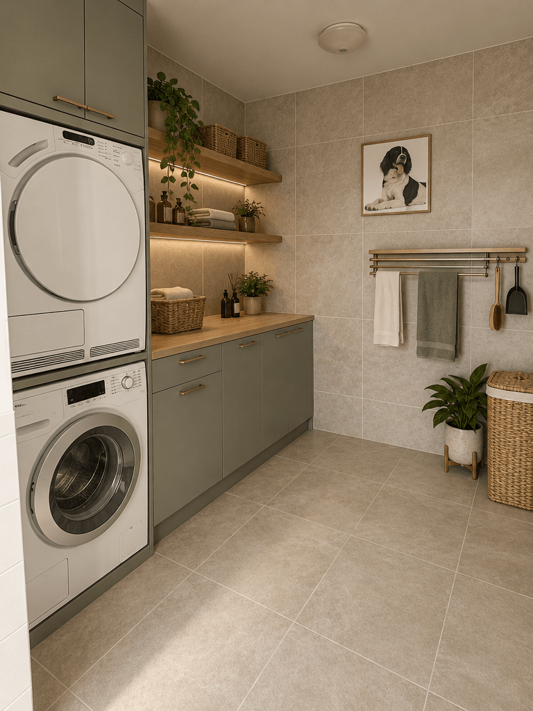 Interior design in Contemporary style — laundry by GenRoom AI