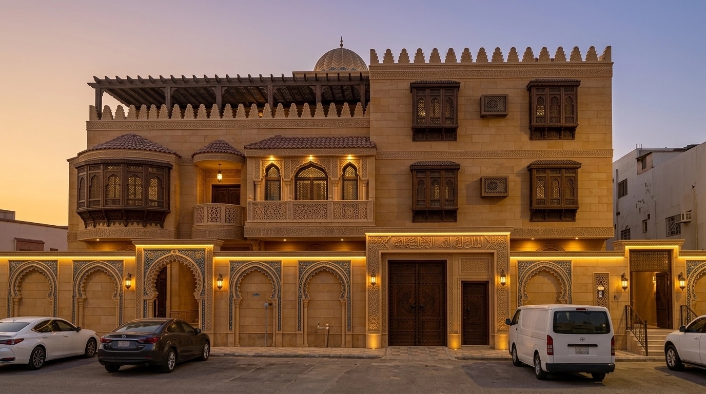 Arabian Facade Facade design — facade photo by GenRoom AI