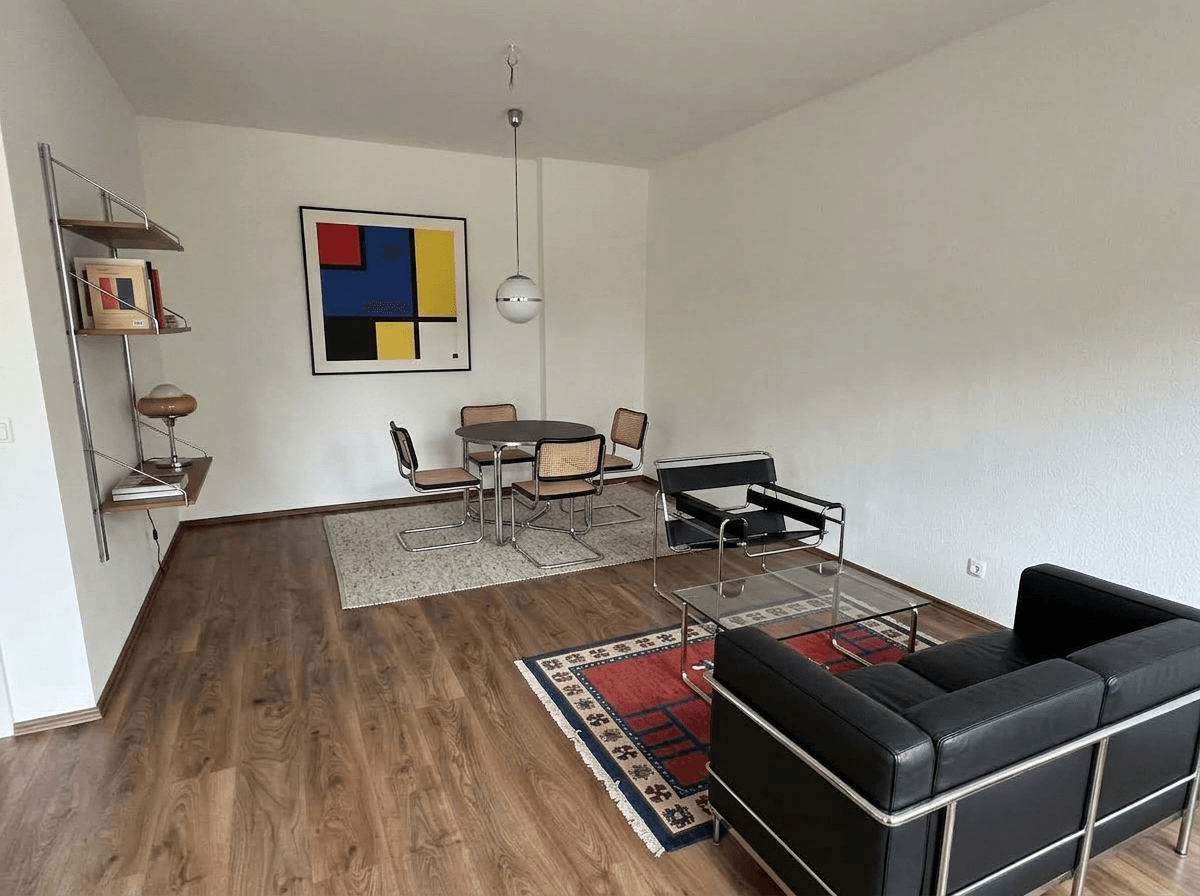 Interior design in Bauhaus style — Living Room by GenRoom AI