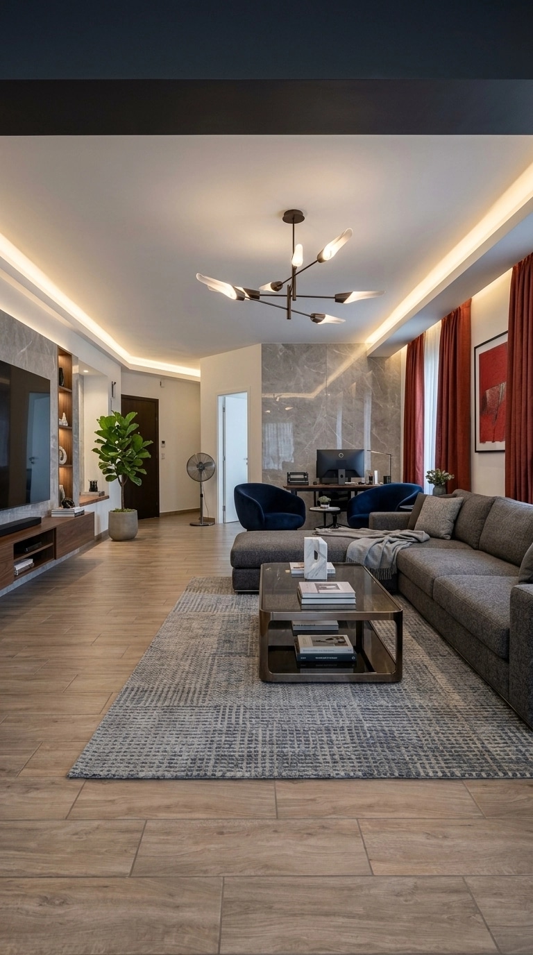 Interior design in Contemporary style — Living Room by GenRoom AI